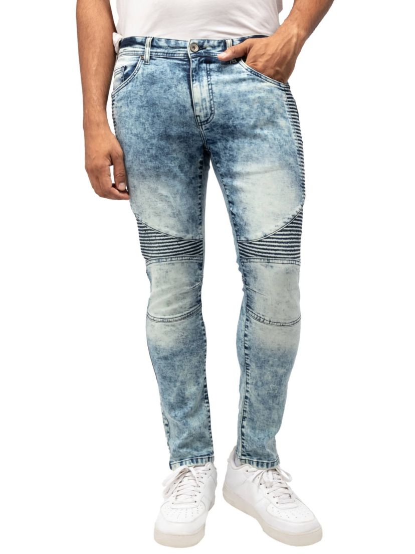 RAW X Mens Slim Stretch Moto Jeans