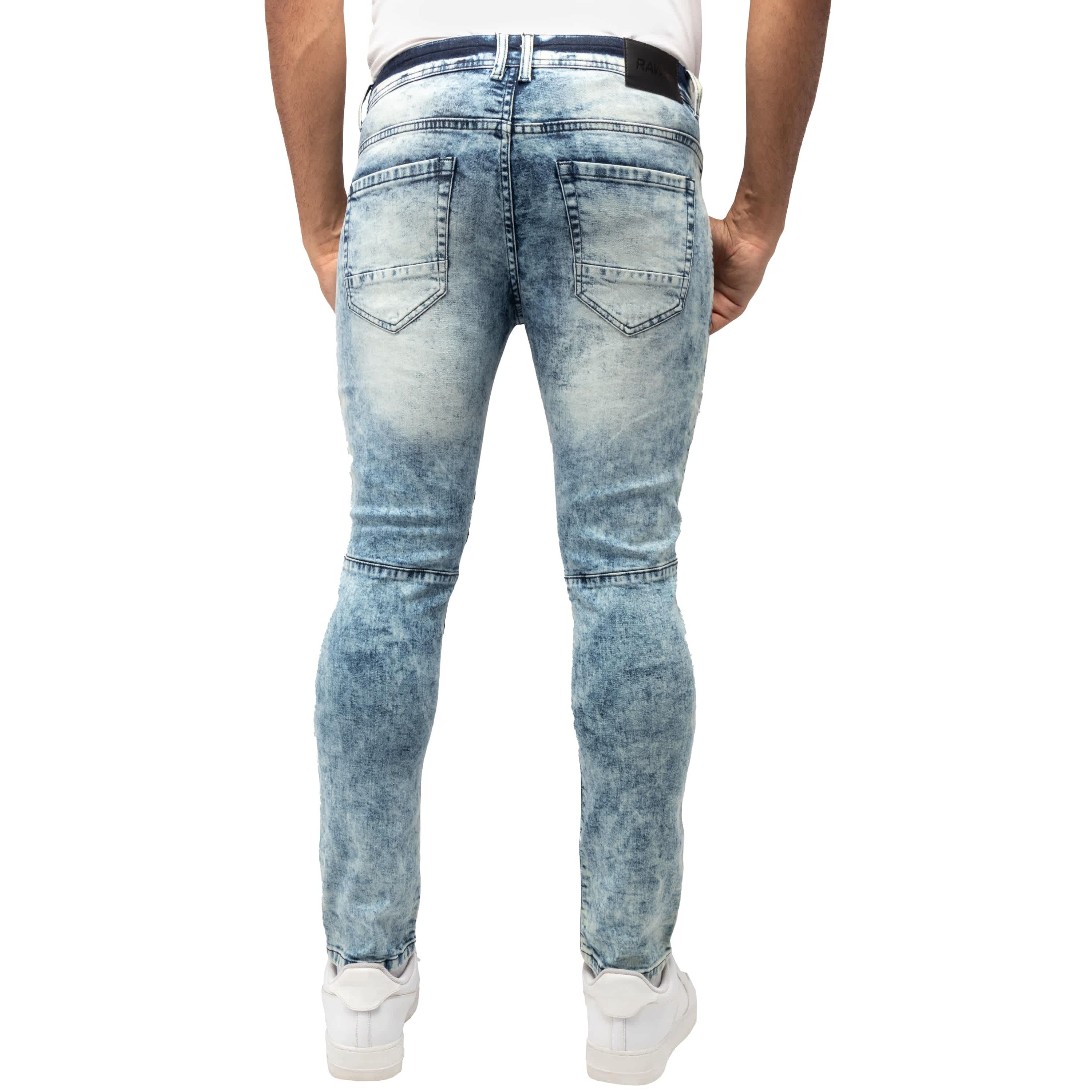 RAW X Mens Slim Stretch Moto Jeans