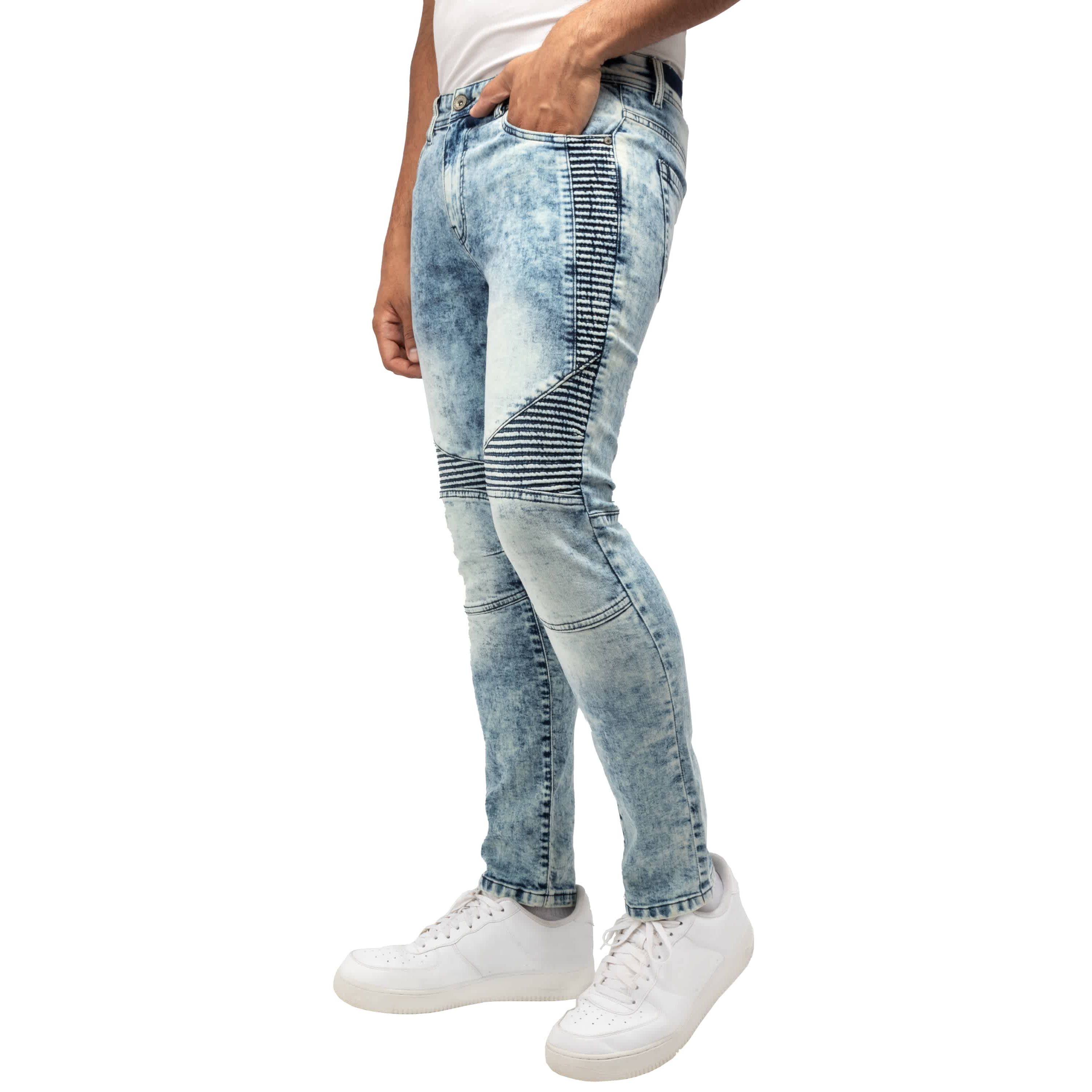 RAW X Mens Slim Stretch Moto Jeans