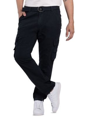 X RAY Men's Utility Cargo Pants, Navy Blue, 36 x 30