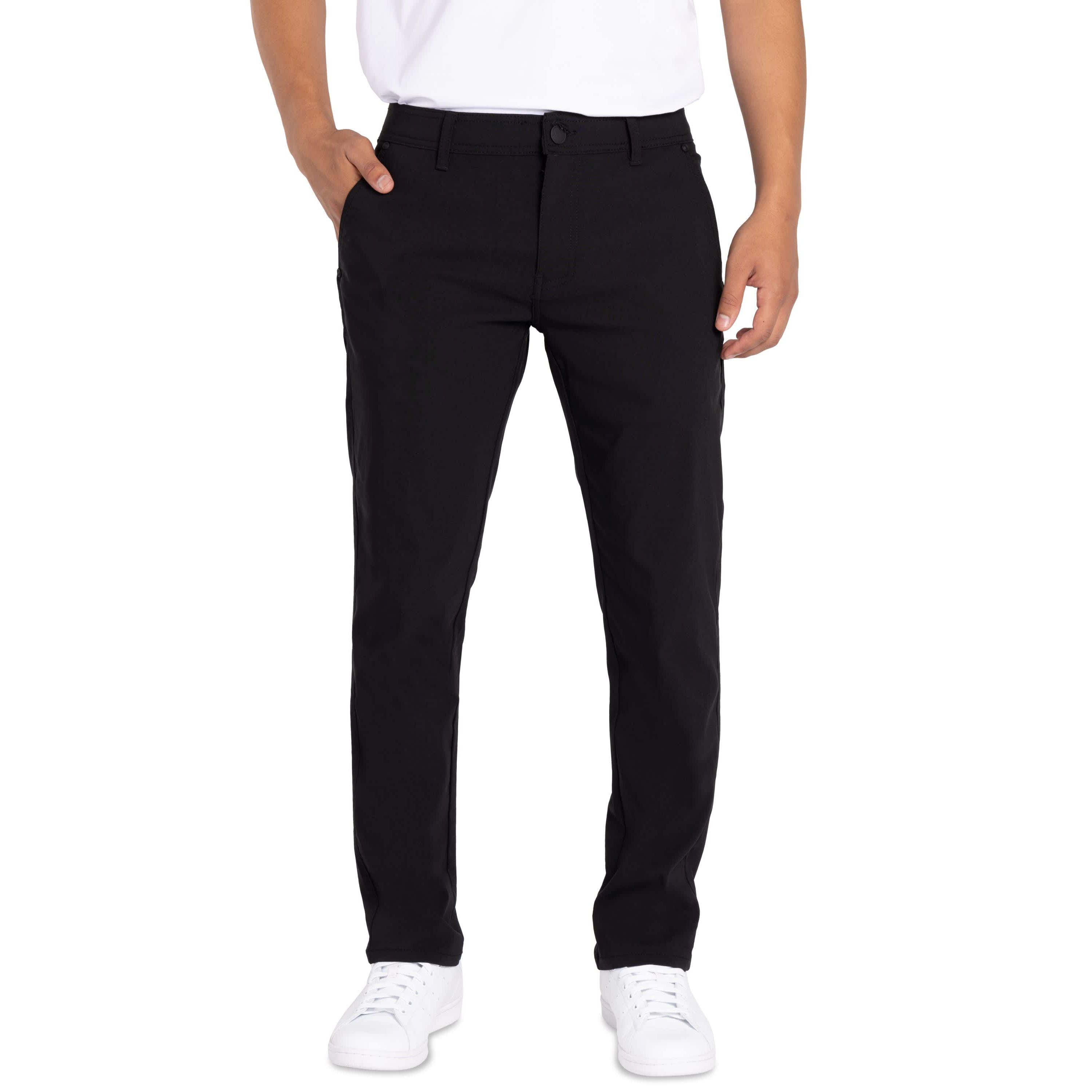 X RAY Mens Trouser Slit Patch Pocket Nylon Pants