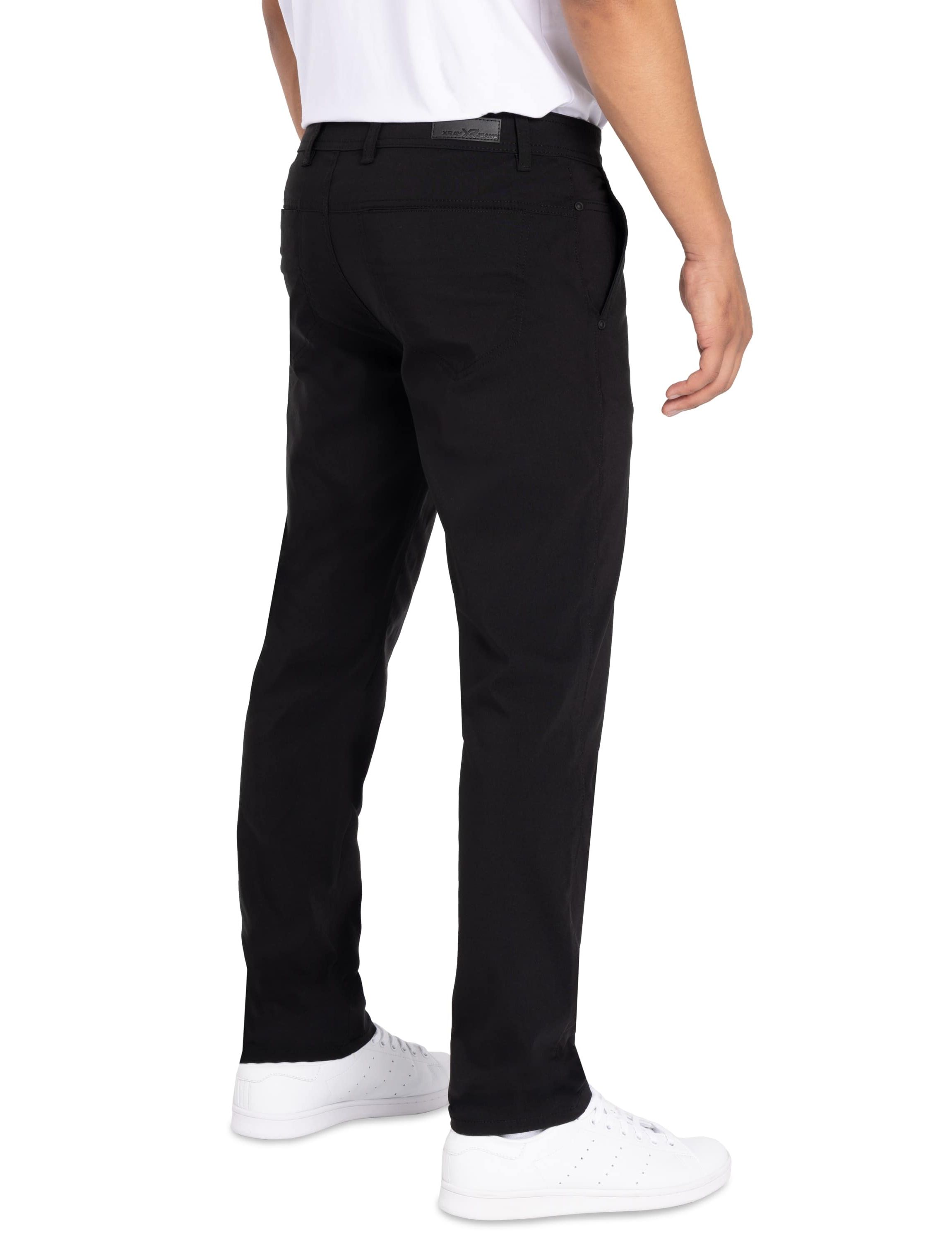 X RAY Mens Trouser Slit Patch Pocket Nylon Pants