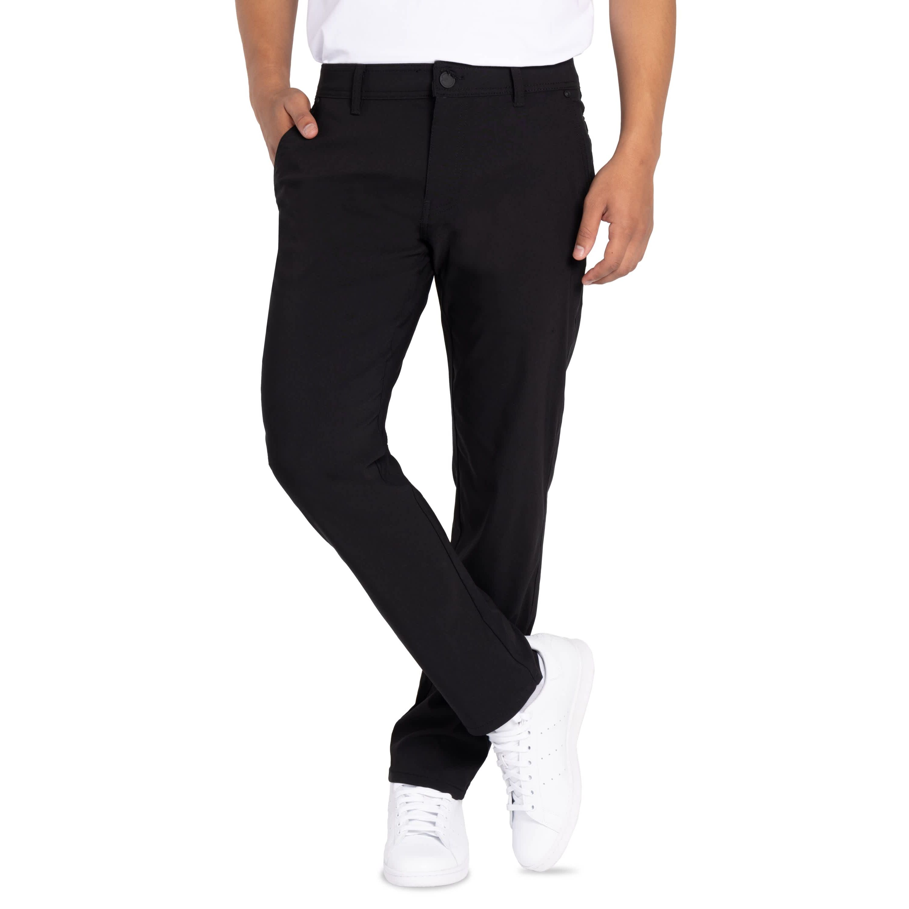 X RAY Mens Trouser Slit Patch Pocket Nylon Pants