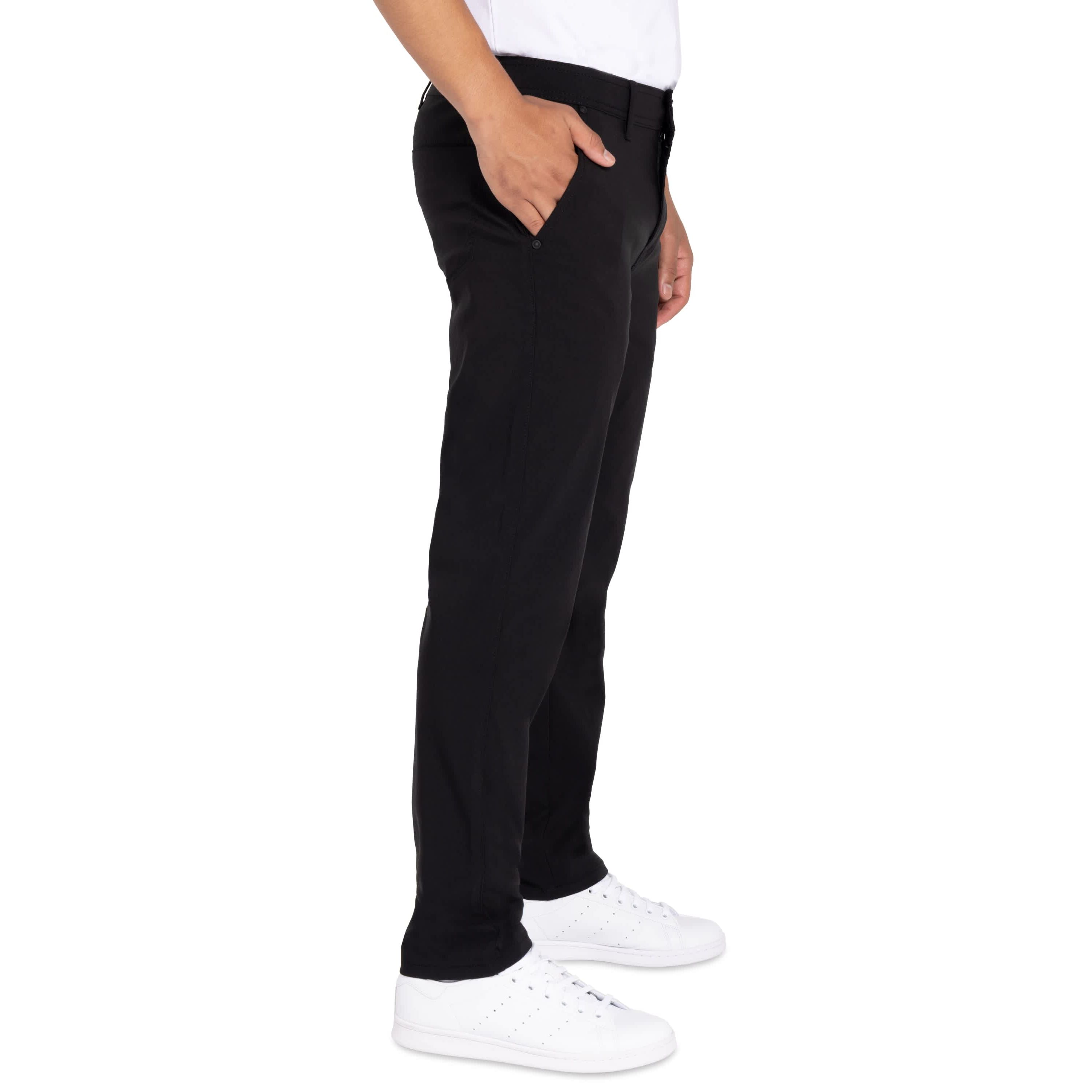 X RAY Mens Trouser Slit Patch Pocket Nylon Pants