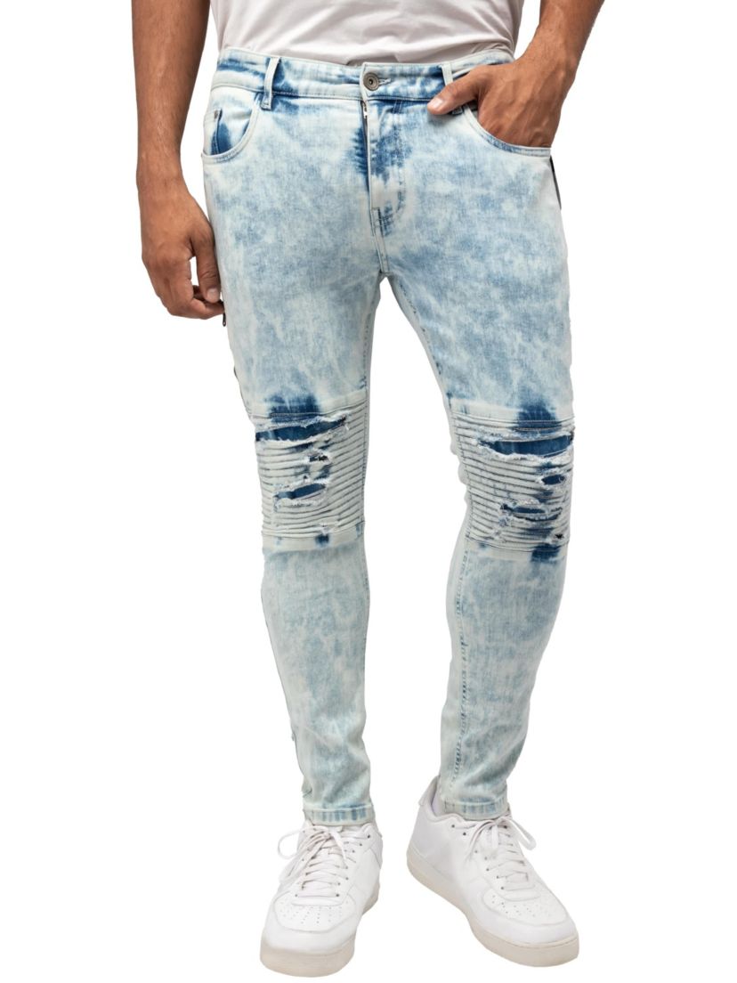 RAW X Mens Skinny Flex Moto Jeans