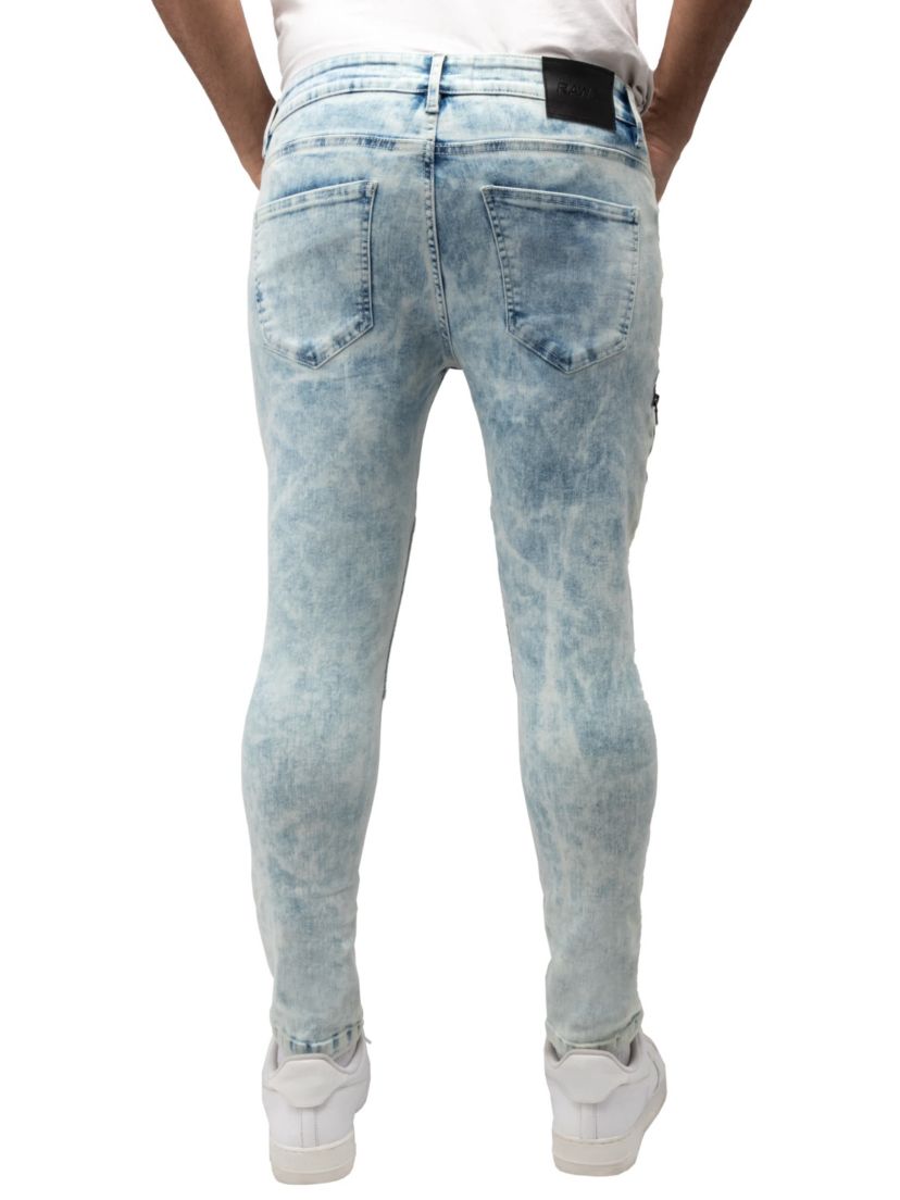 RAW X Mens Skinny Flex Moto Jeans