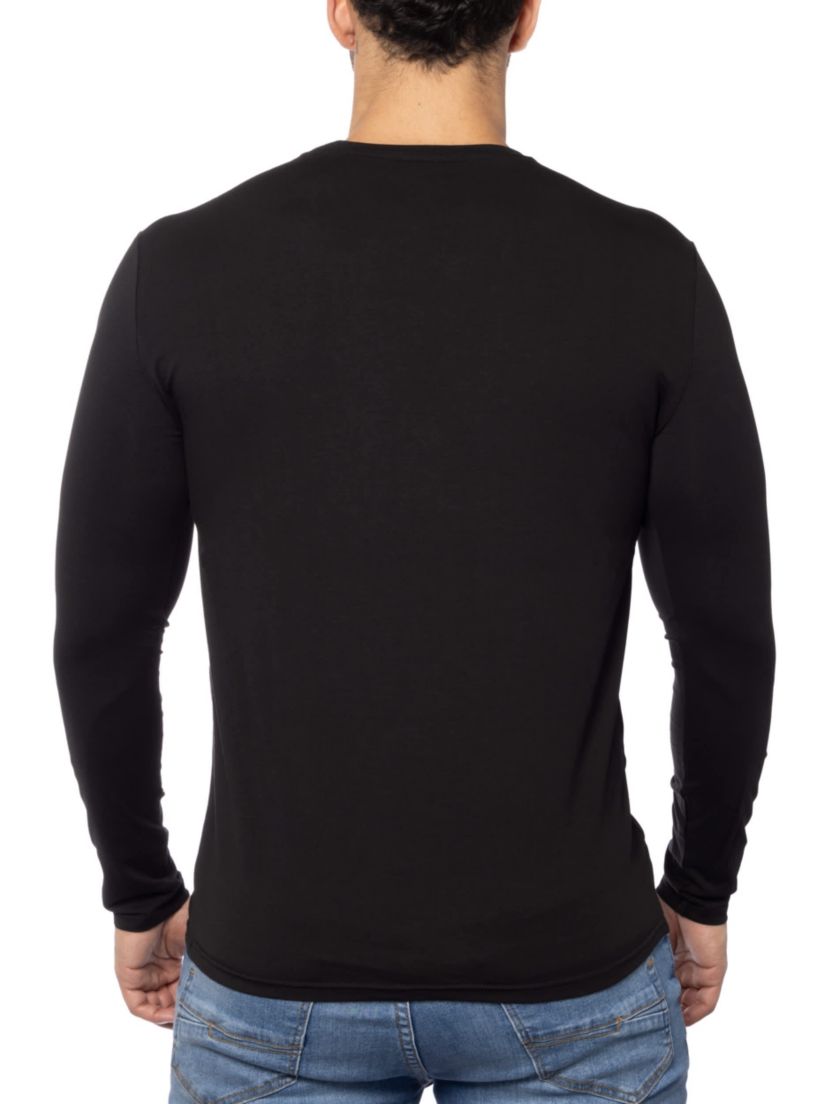 Mens Teddy Bear Rhinestone Graphic Long Sleeves T-Shirts