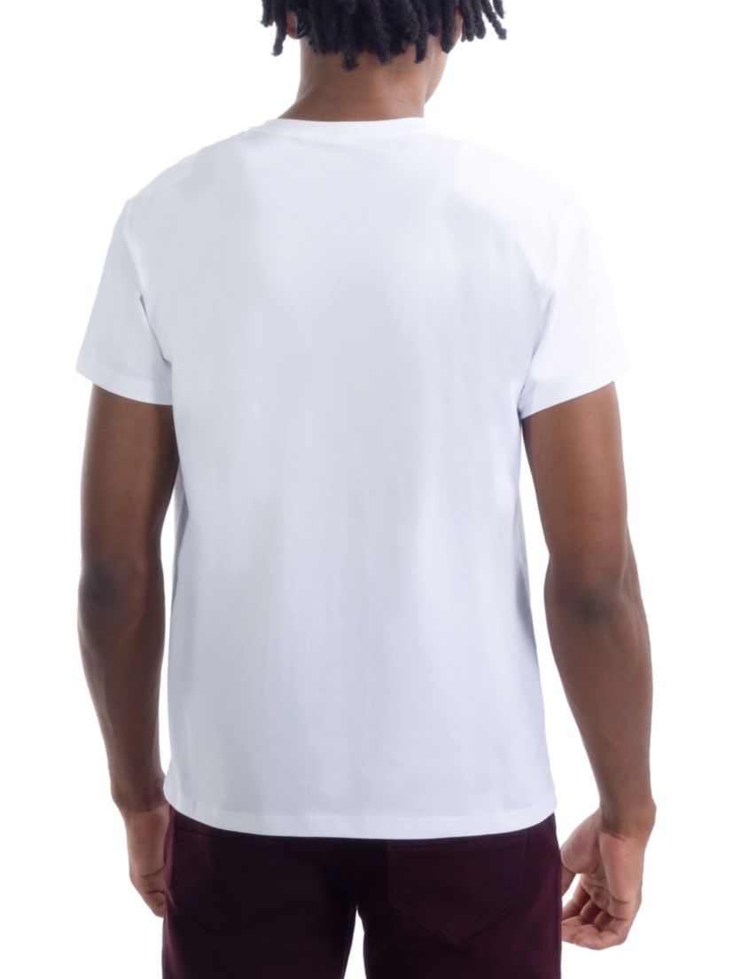 Mens Pixel Skull Rhinestone Graphic T-Shirt