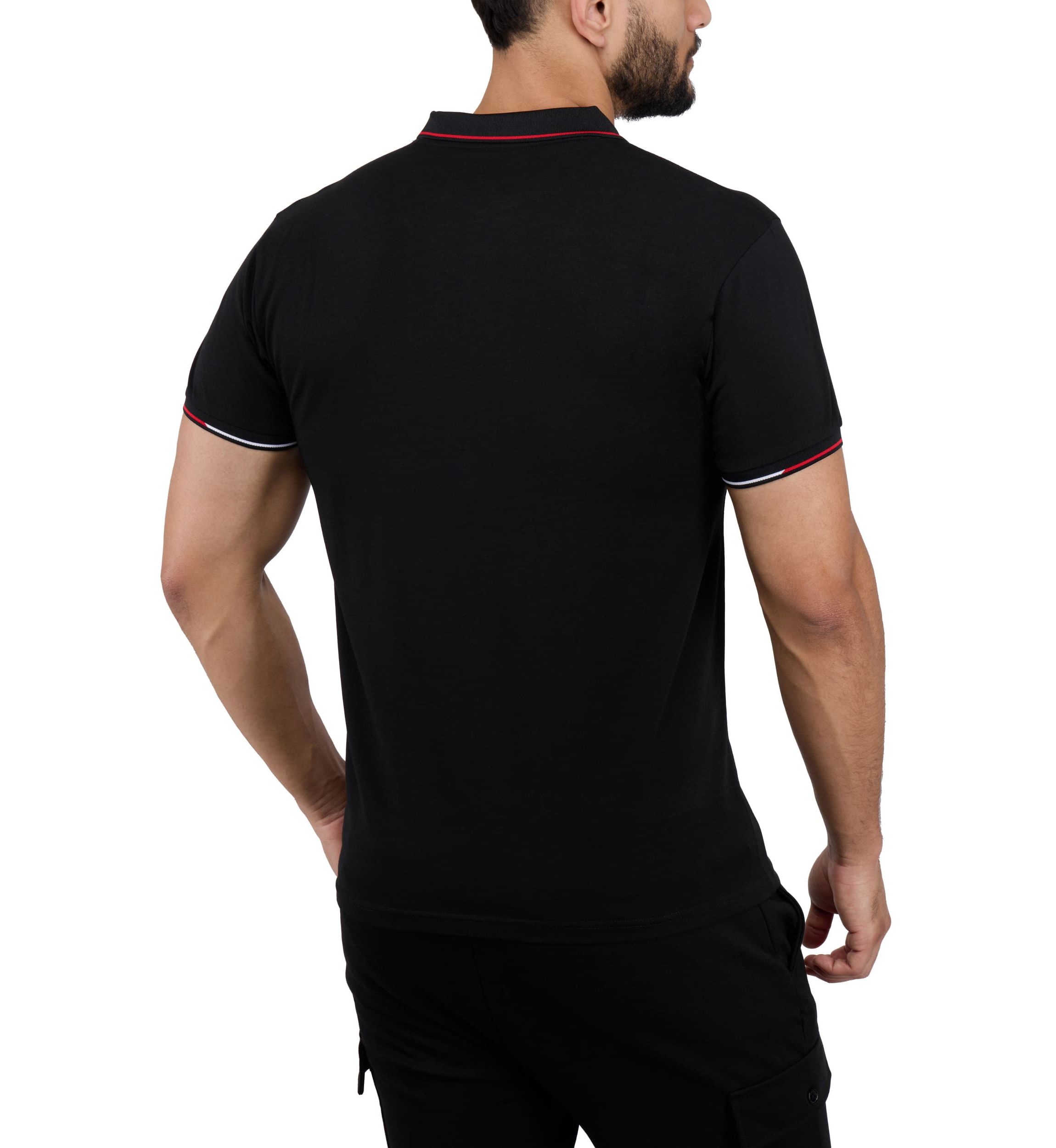 Mens Two-Tone Tipping Polo Shirt