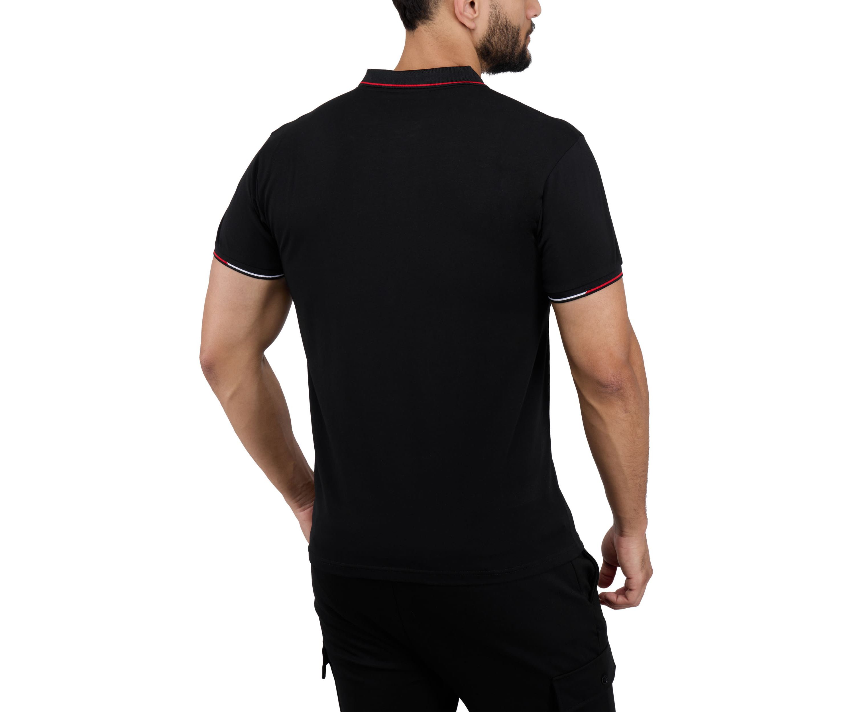 Mens Two-Tone Tipping Polo Shirt