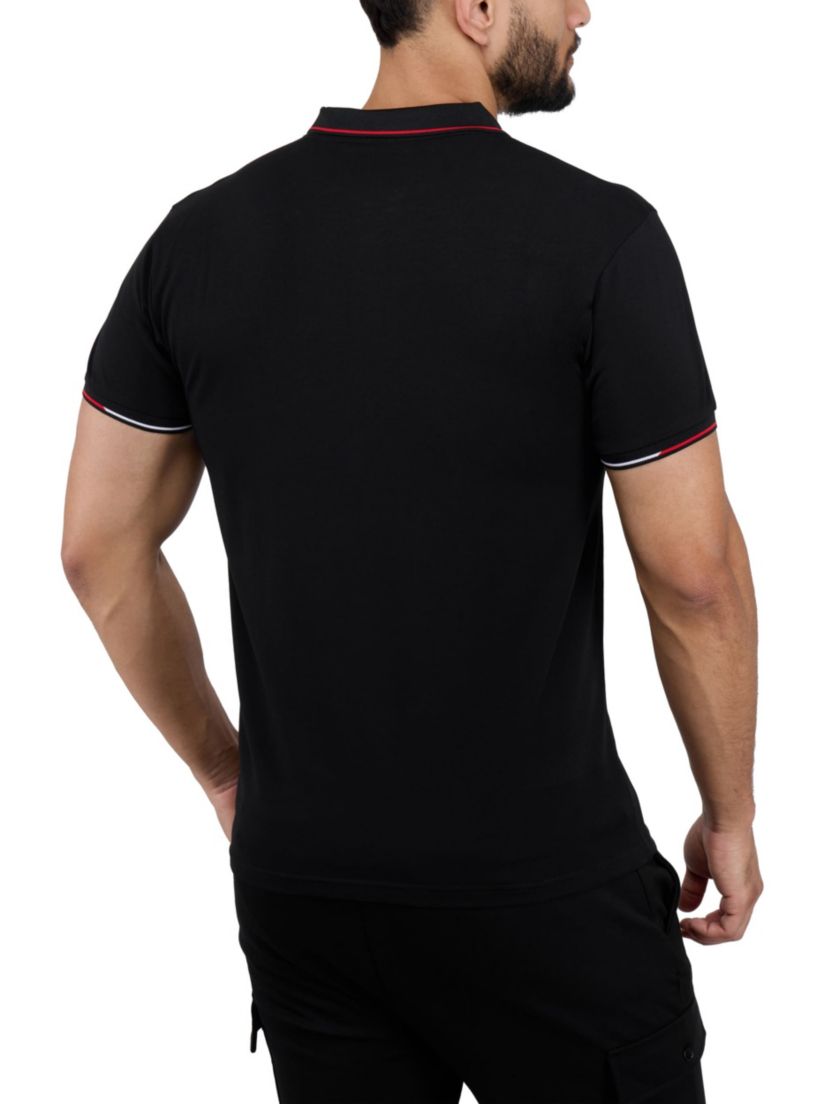 Mens Two-Tone Tipping Polo Shirt