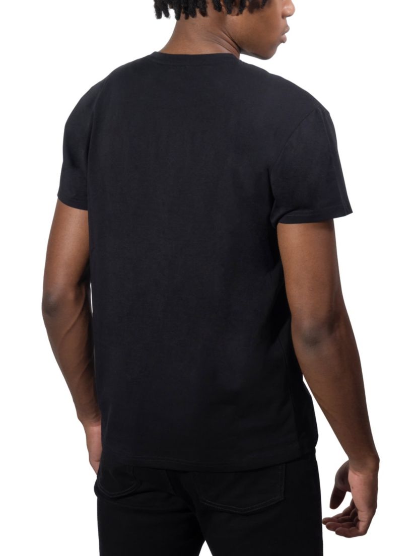 Mens Crown Skull Rhinestone Graphic T-Shirt