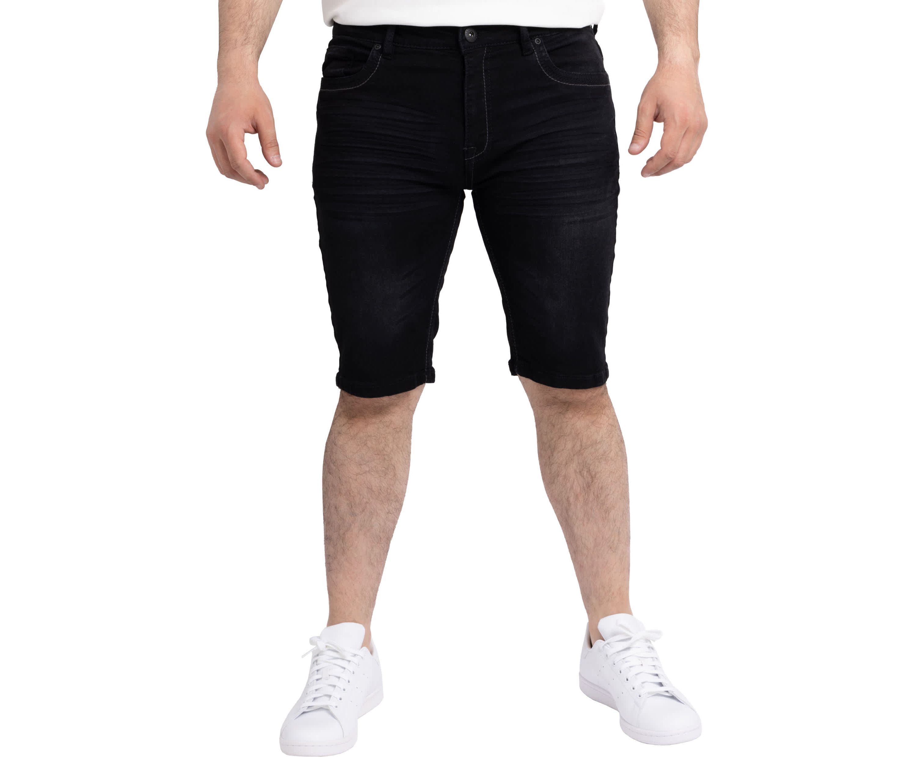 Mens Saddle Stitch Denim Shorts