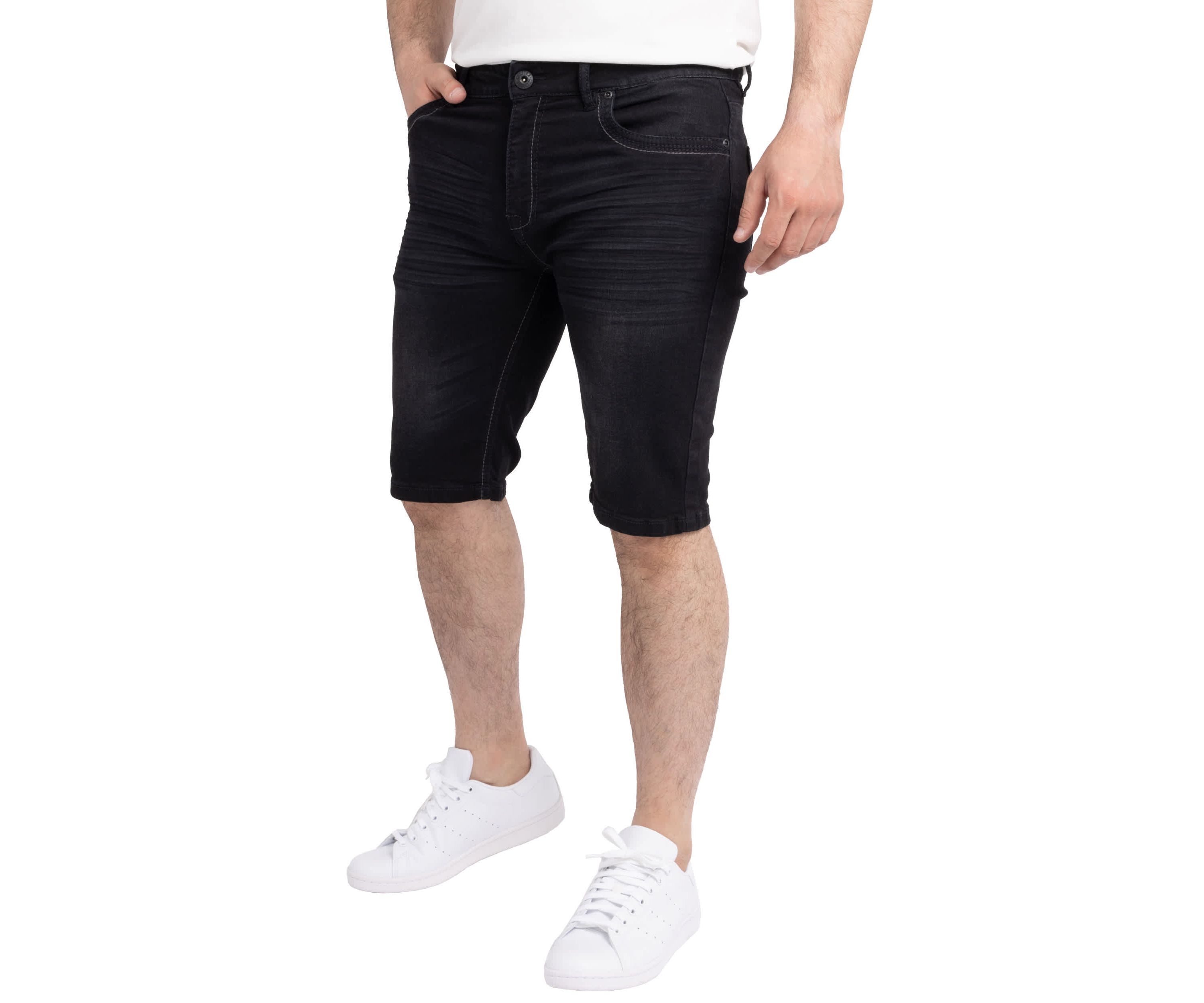 Mens Saddle Stitch Denim Shorts