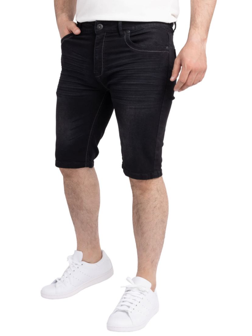 Mens Saddle Stitch Denim Shorts
