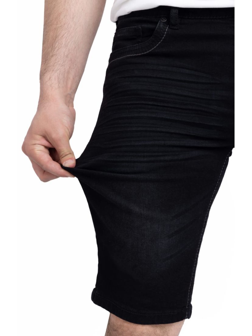Mens Saddle Stitch Denim Shorts