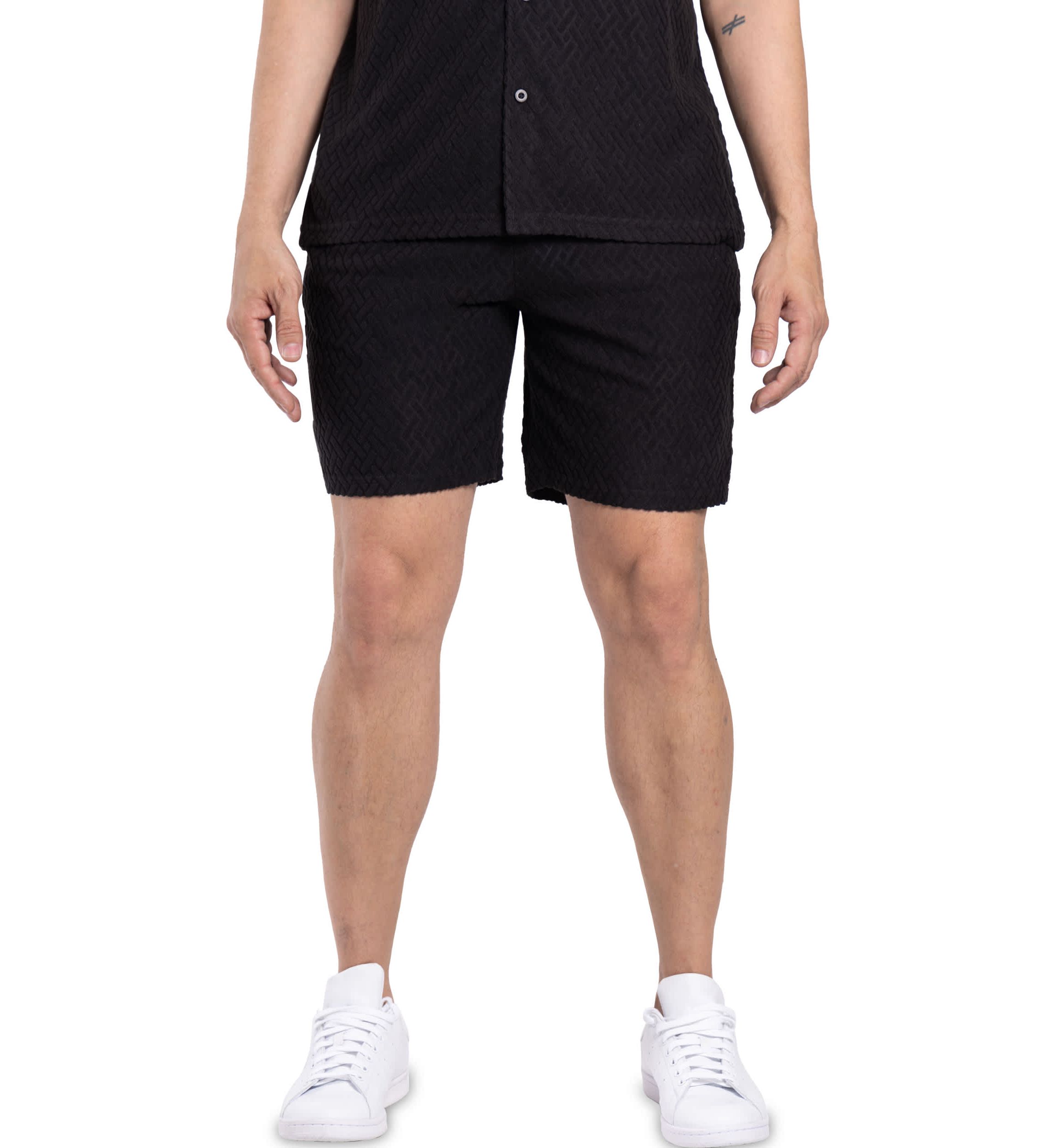 Mens 7.5-Inch Drawstring Terry Shorts