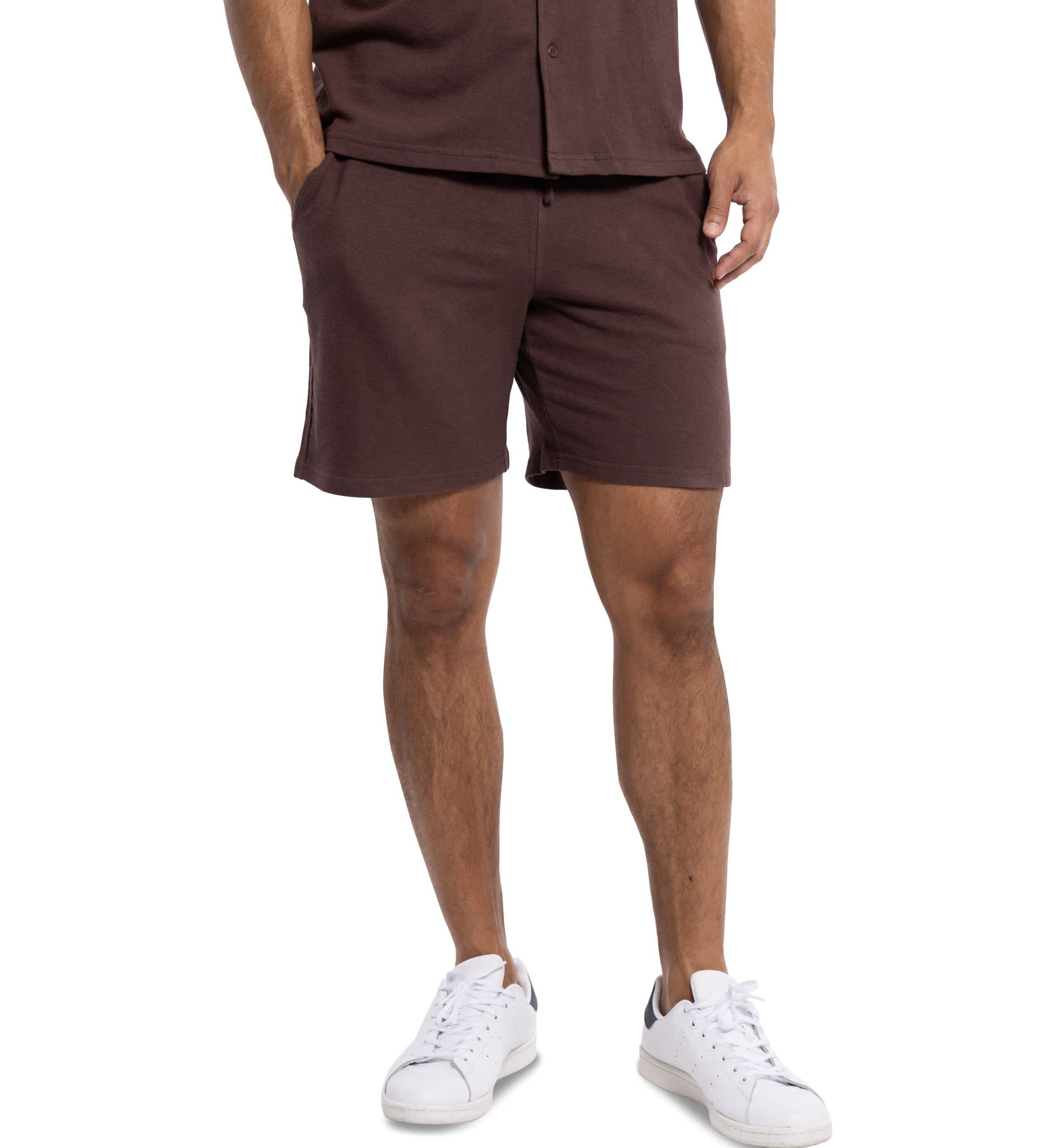 Mens Relaxed Drawstring Sweat Shorts