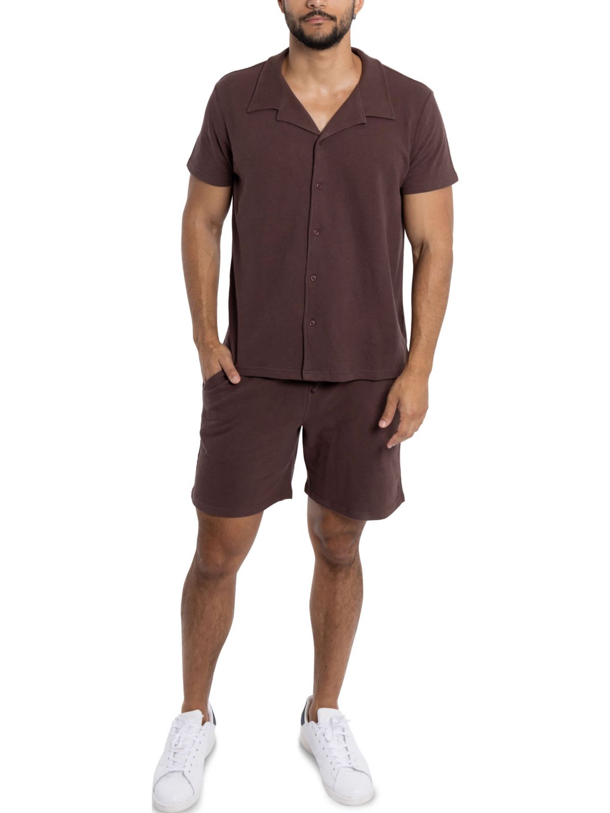 Mens Relaxed Drawstring Sweat Shorts