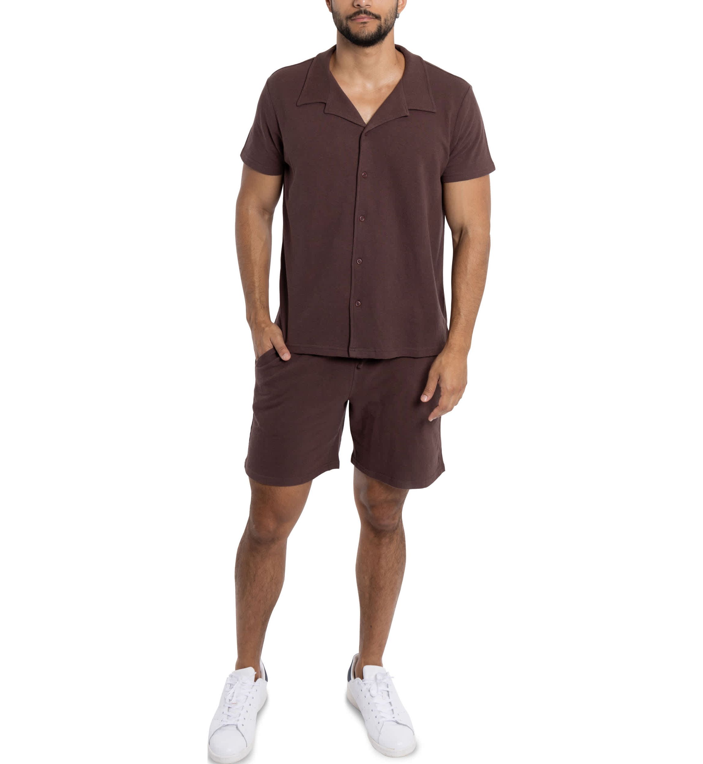 Mens Relaxed Drawstring Sweat Shorts