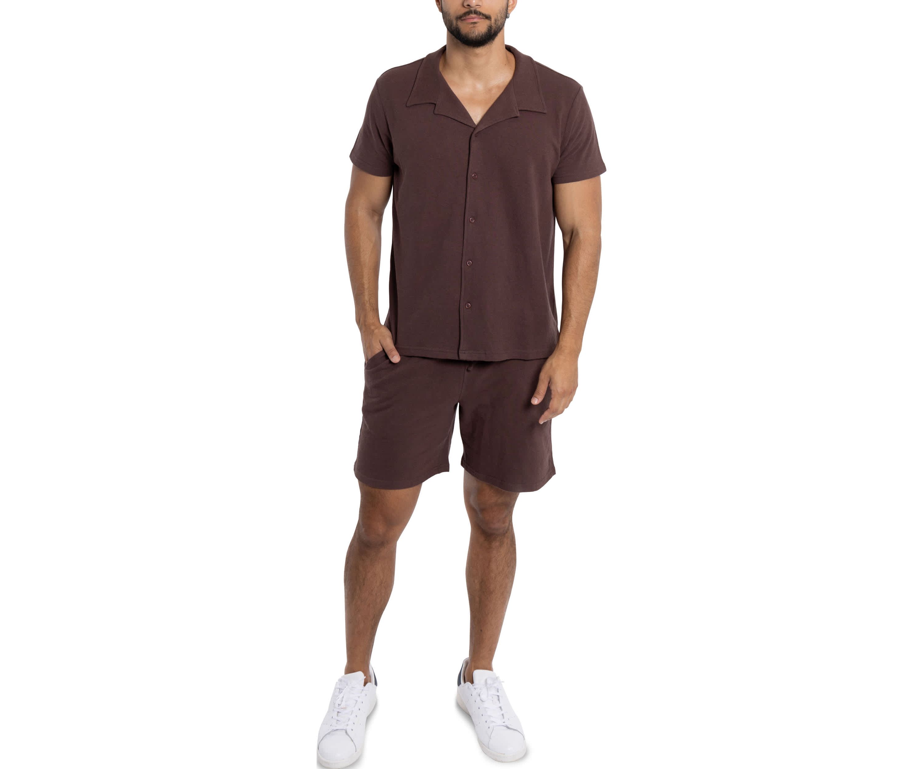 Mens Relaxed Drawstring Sweat Shorts