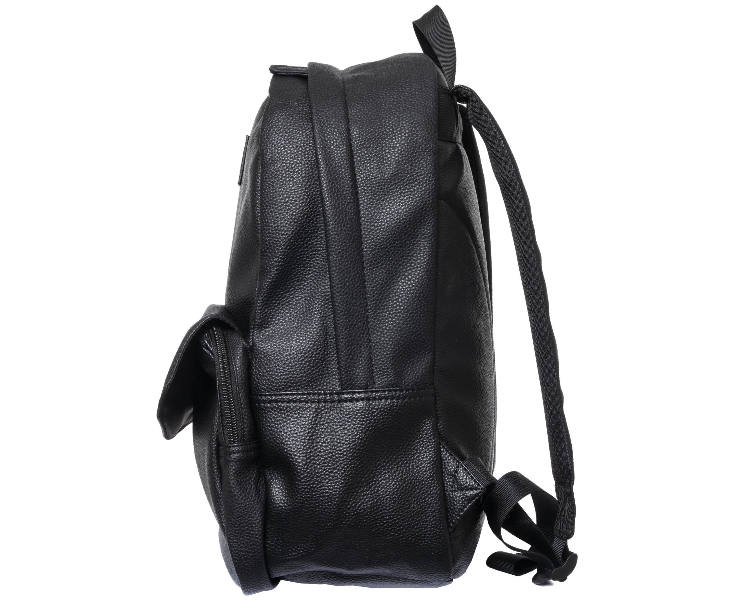 Pebbled Faux Leather Backpack