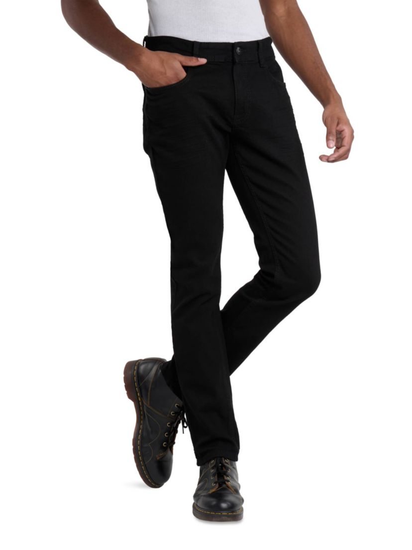 Mens Modern Fit Saddle Stitch Jeans