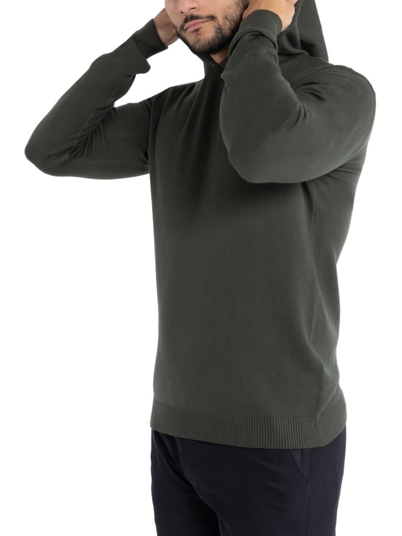 Mens Basic Hooded Sweater