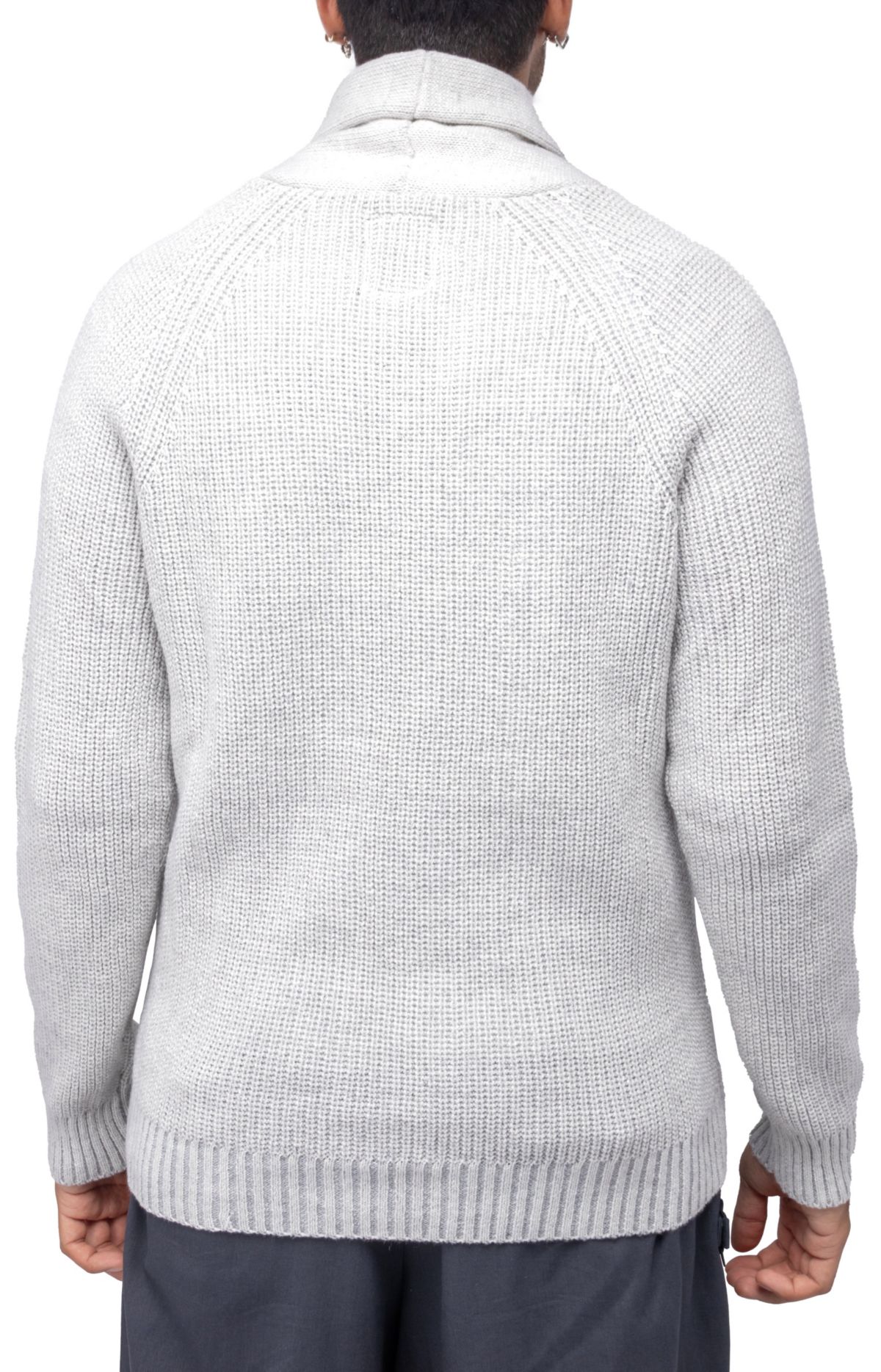 Big & Tall Shawl Collar Cardigan