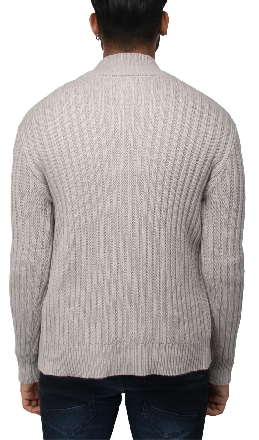 Mens Stand Collar Cardigan