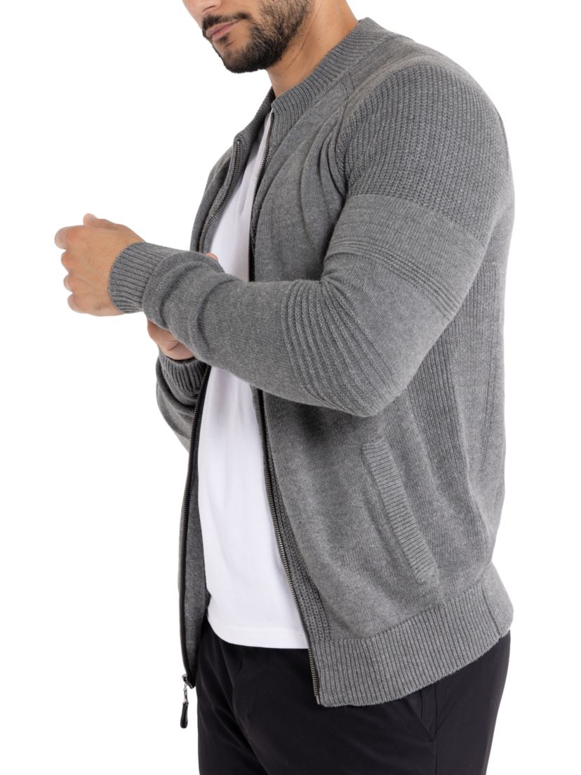 Mens Full-Zip Sweater Jacket