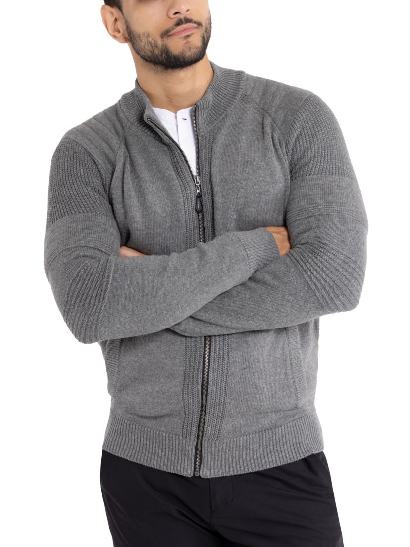 Mens Full-Zip Sweater Jacket
