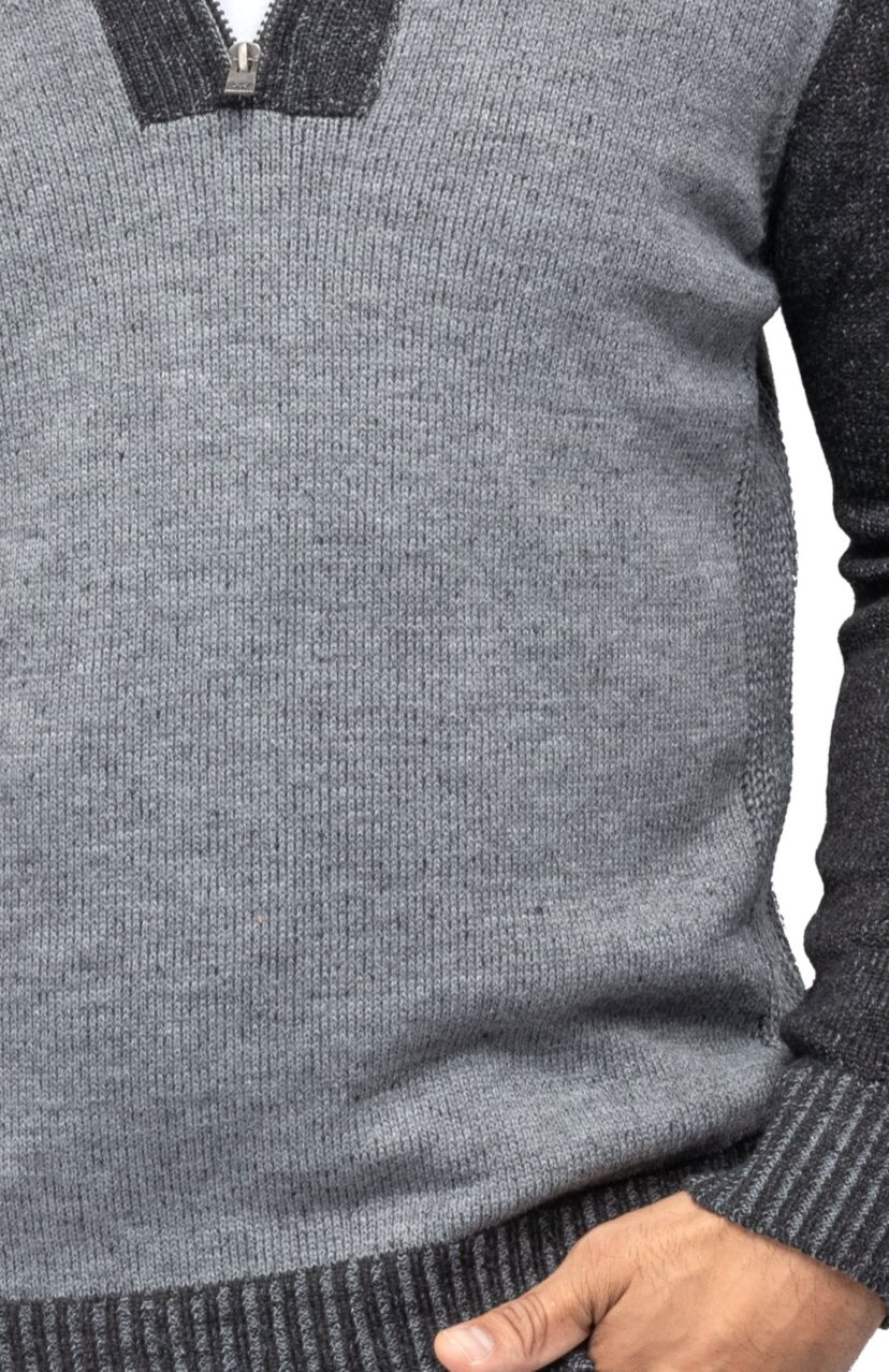 Mens Quarter-Zip Pullover Sweater