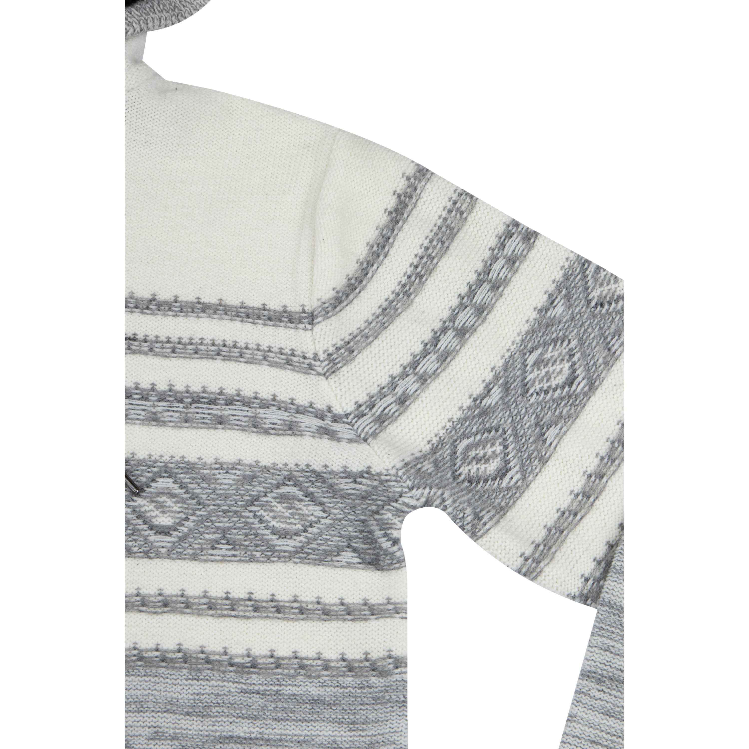 Mens Stripe Pattern Hooded Sweater