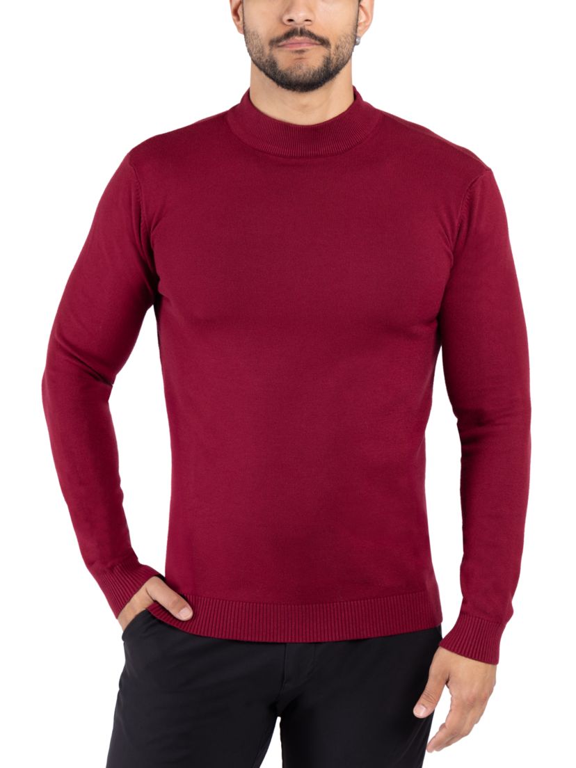 Mens Mock Neck Sweater