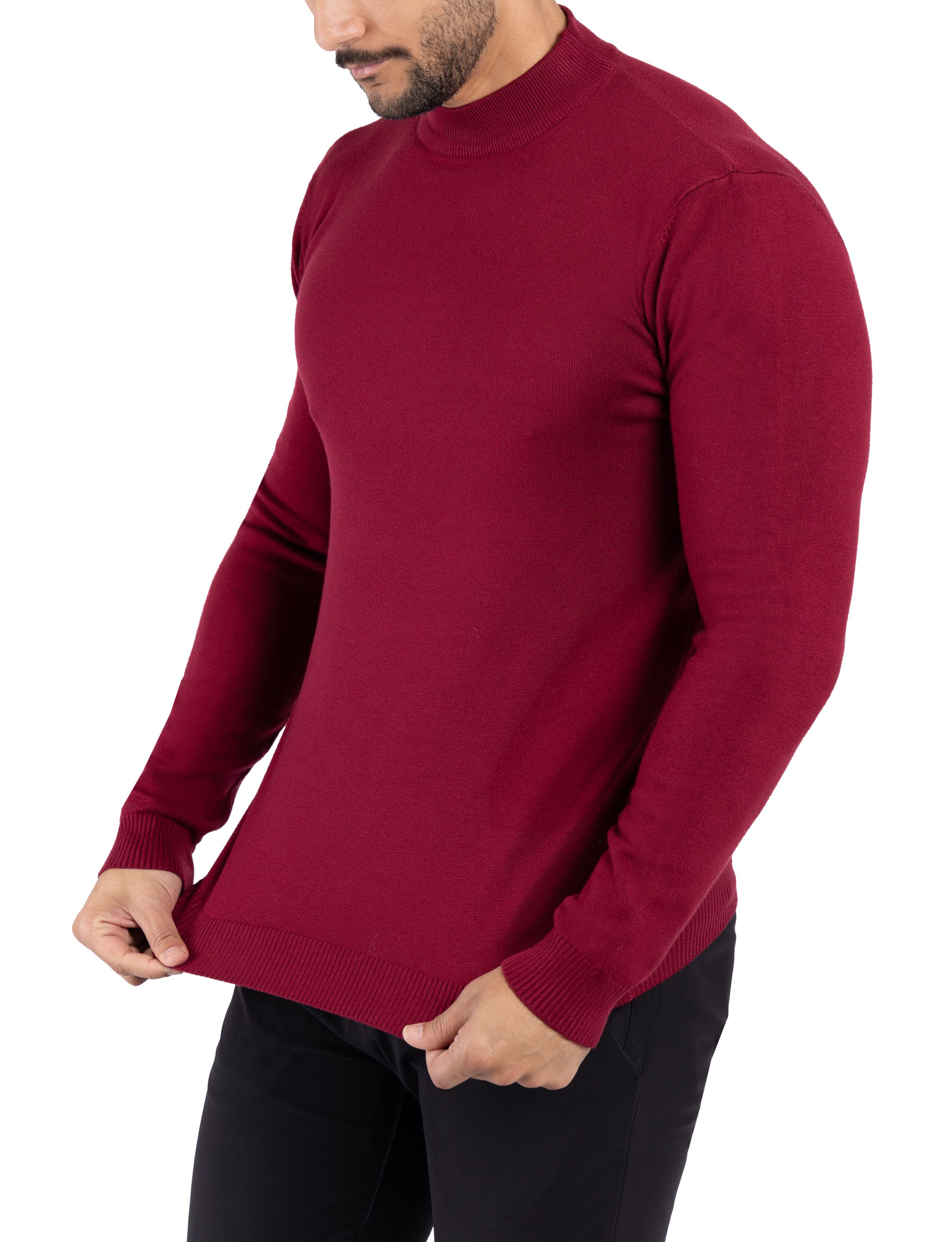 Mens Mock Neck Sweater