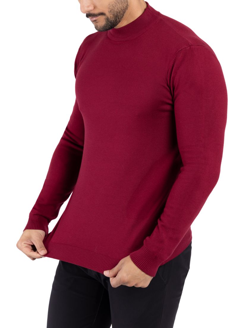 Mens Mock Neck Sweater