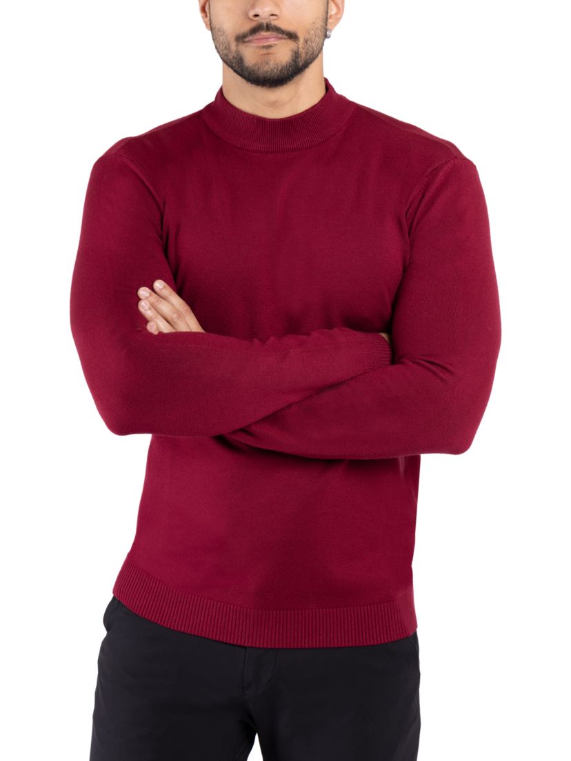 Mens Mock Neck Sweater