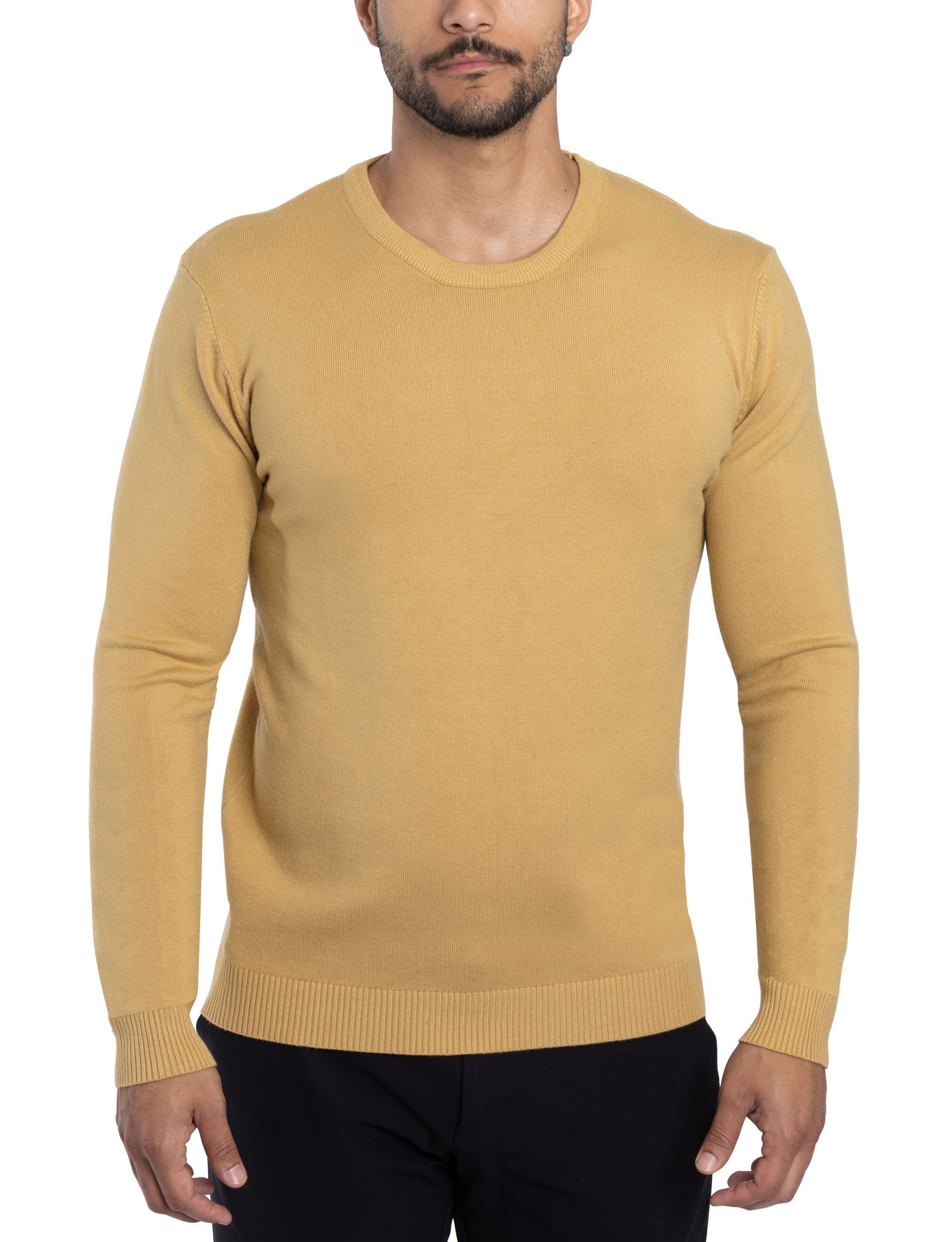 Mens Basic Crewneck Sweater