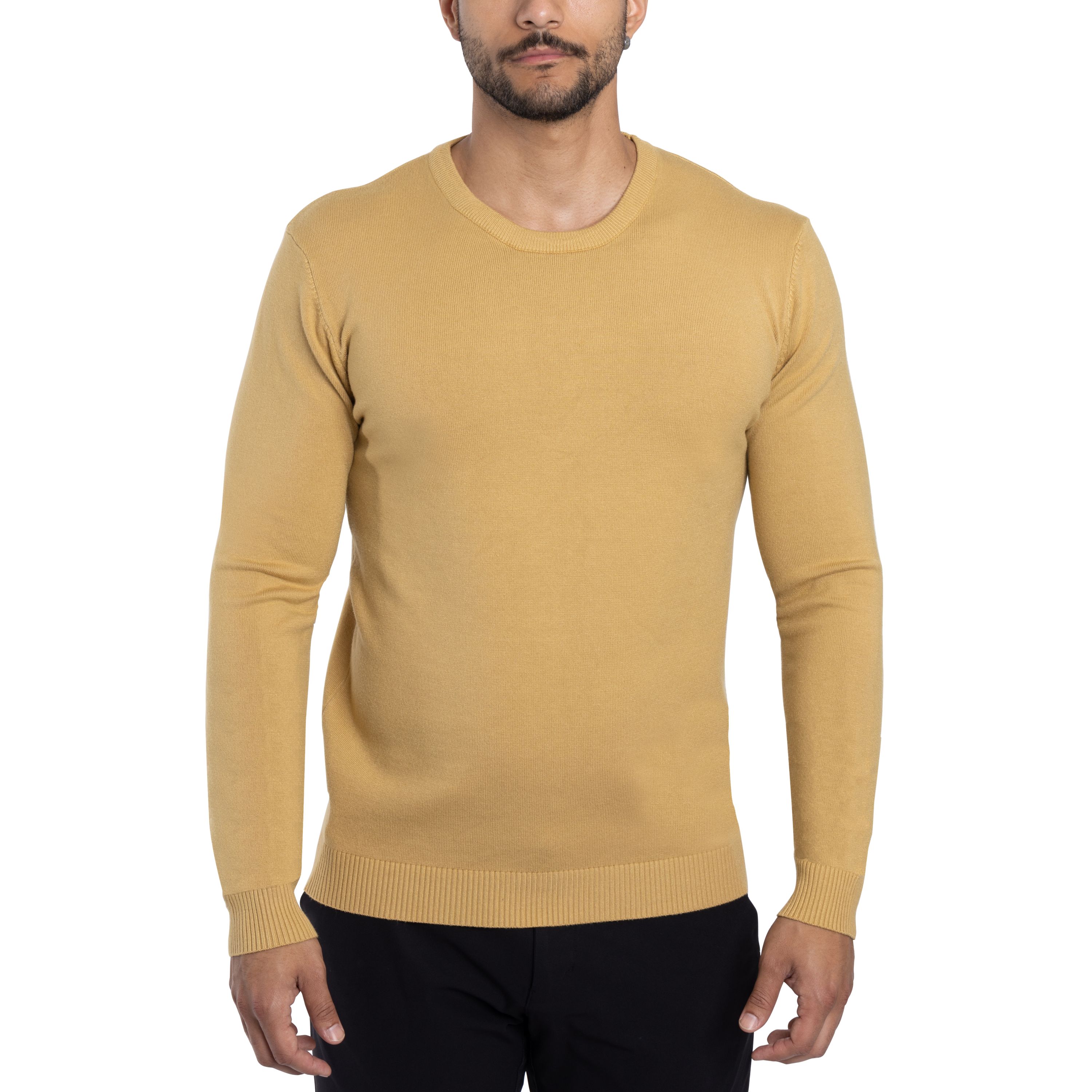 Mens Basic Crewneck Sweater