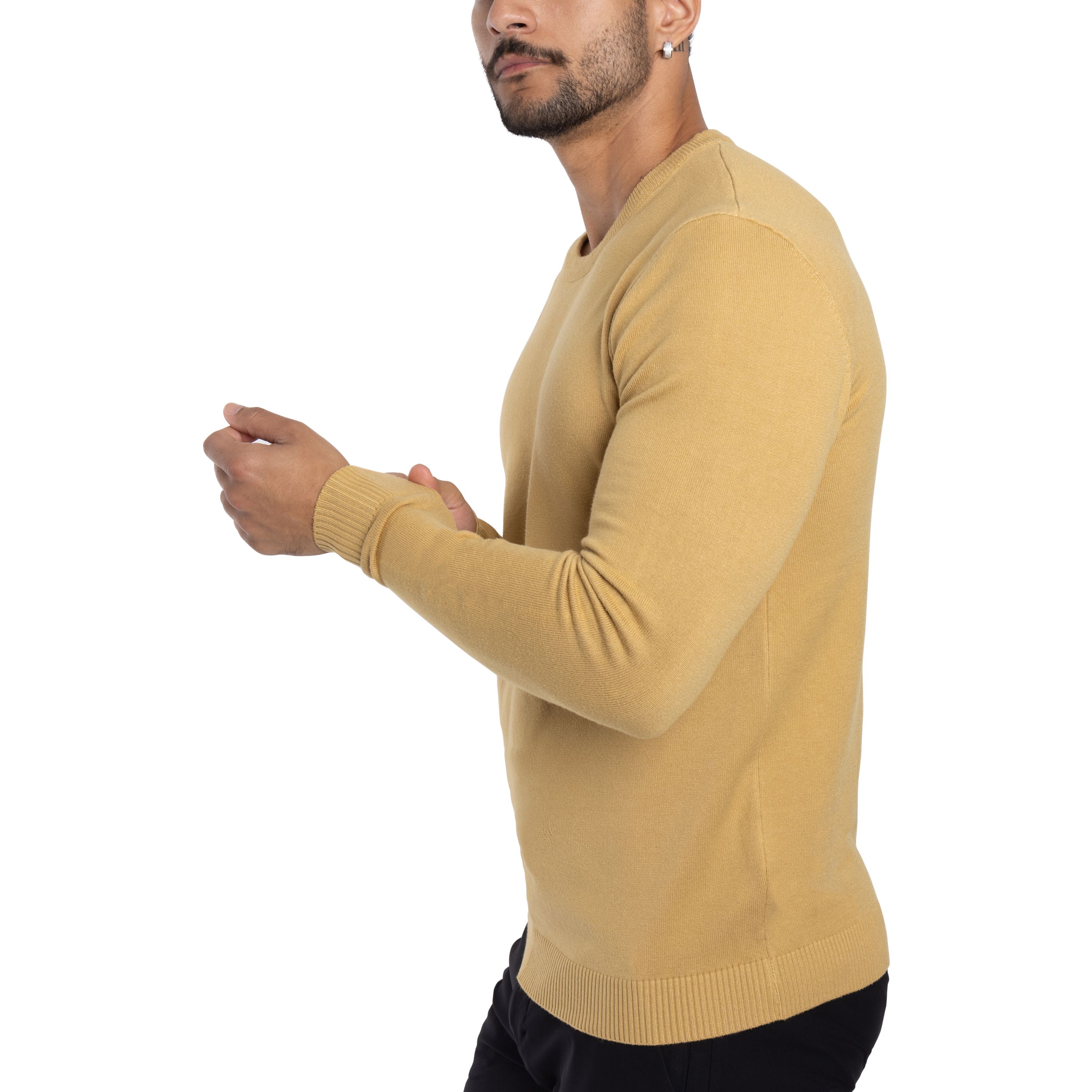 Mens Basic Crewneck Sweater