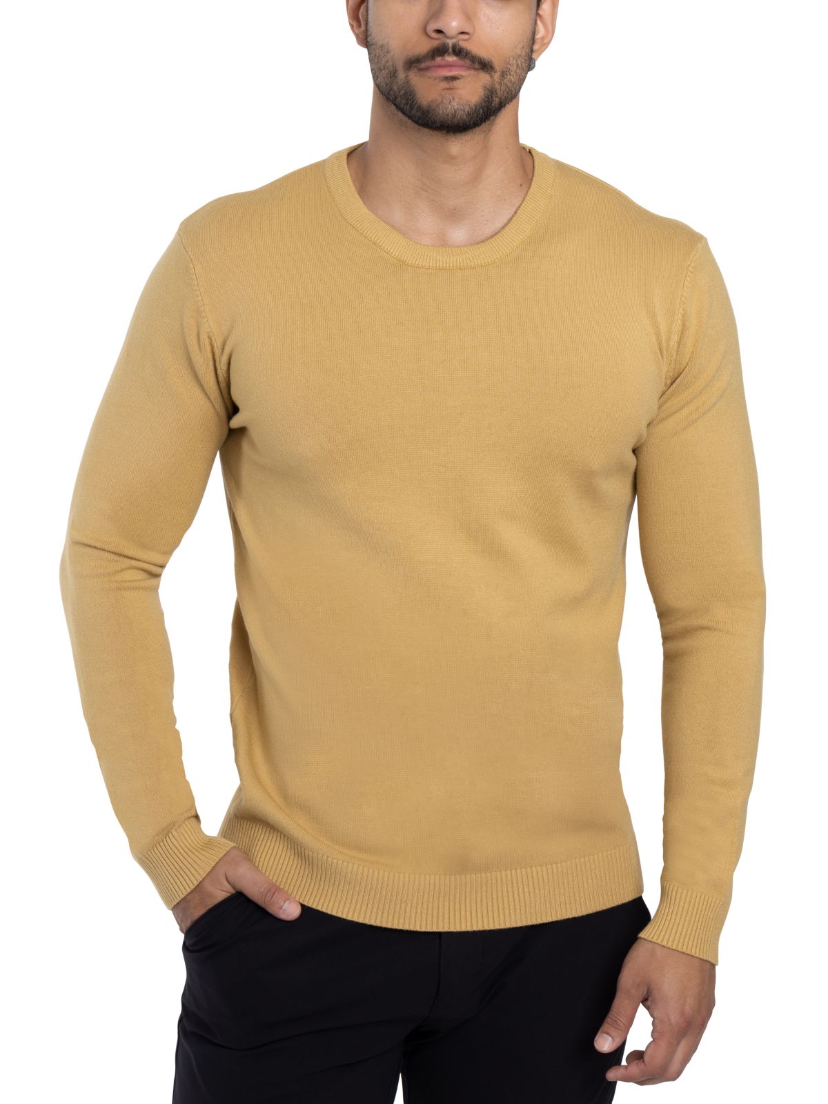 Mens Basic Crewneck Sweater