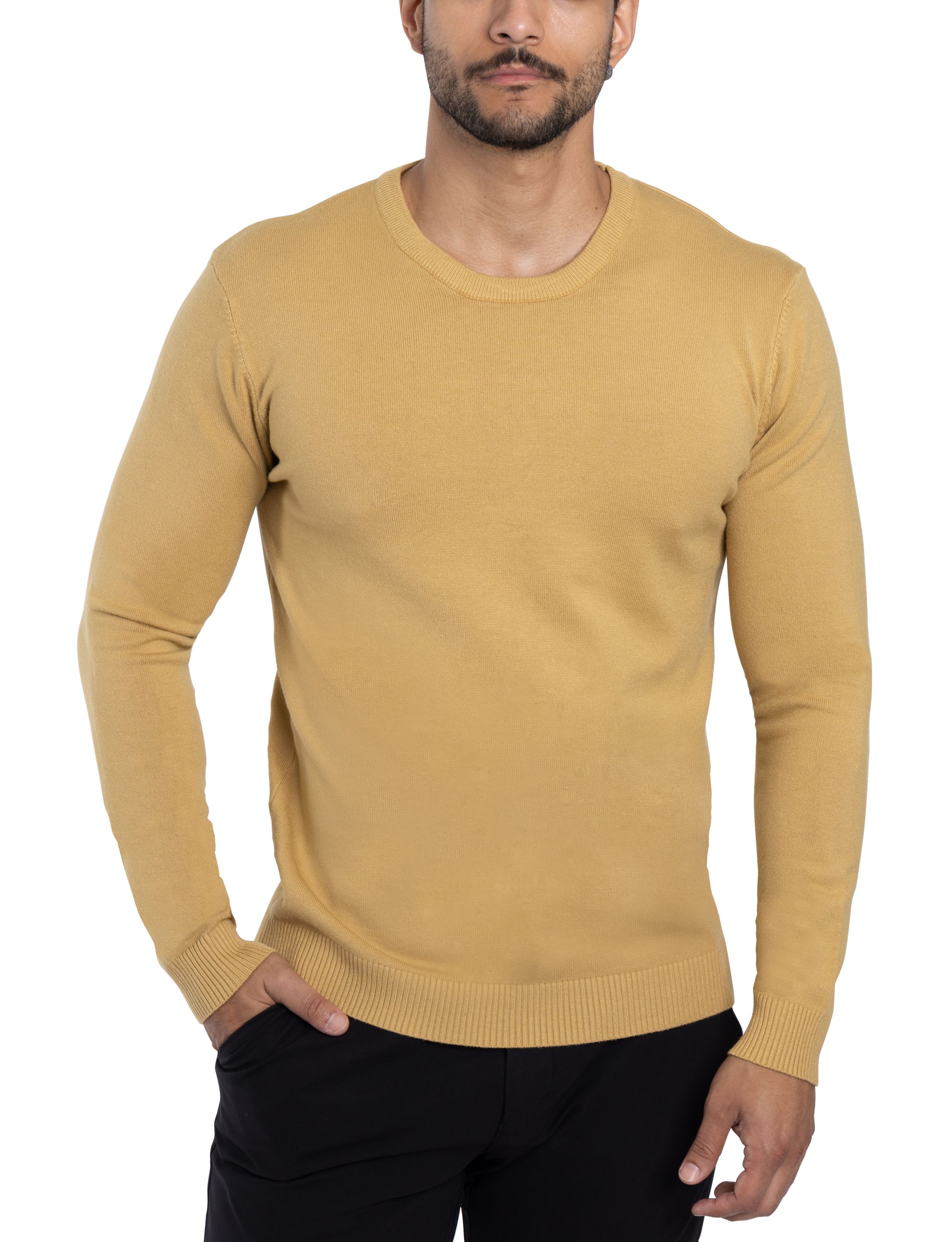 Mens Basic Crewneck Sweater