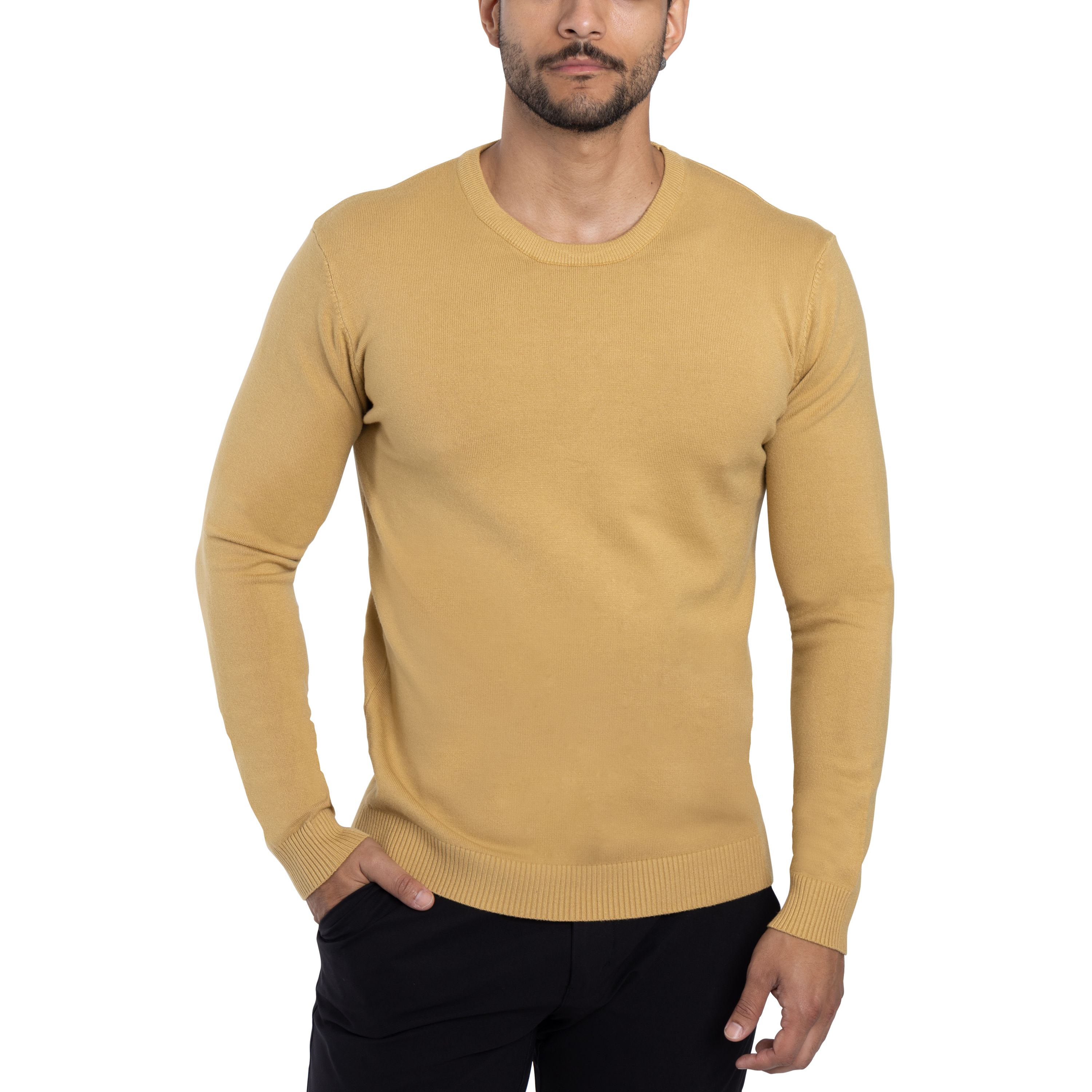 Mens Basic Crewneck Sweater