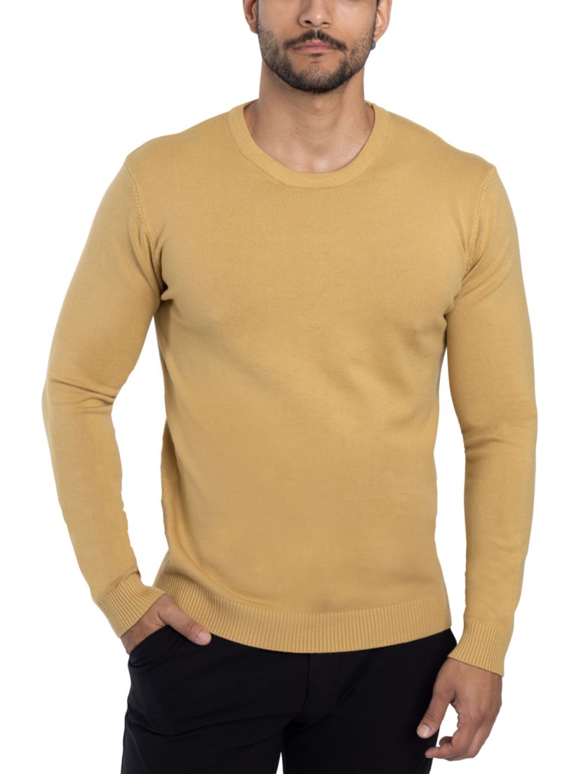 Mens Basic Crewneck Sweater