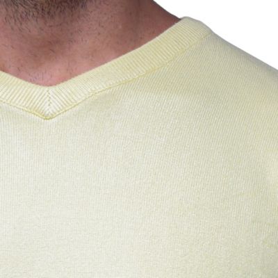 X RAY Men's Basic Long Sleeve Mid-Weight V-Neck Sweater