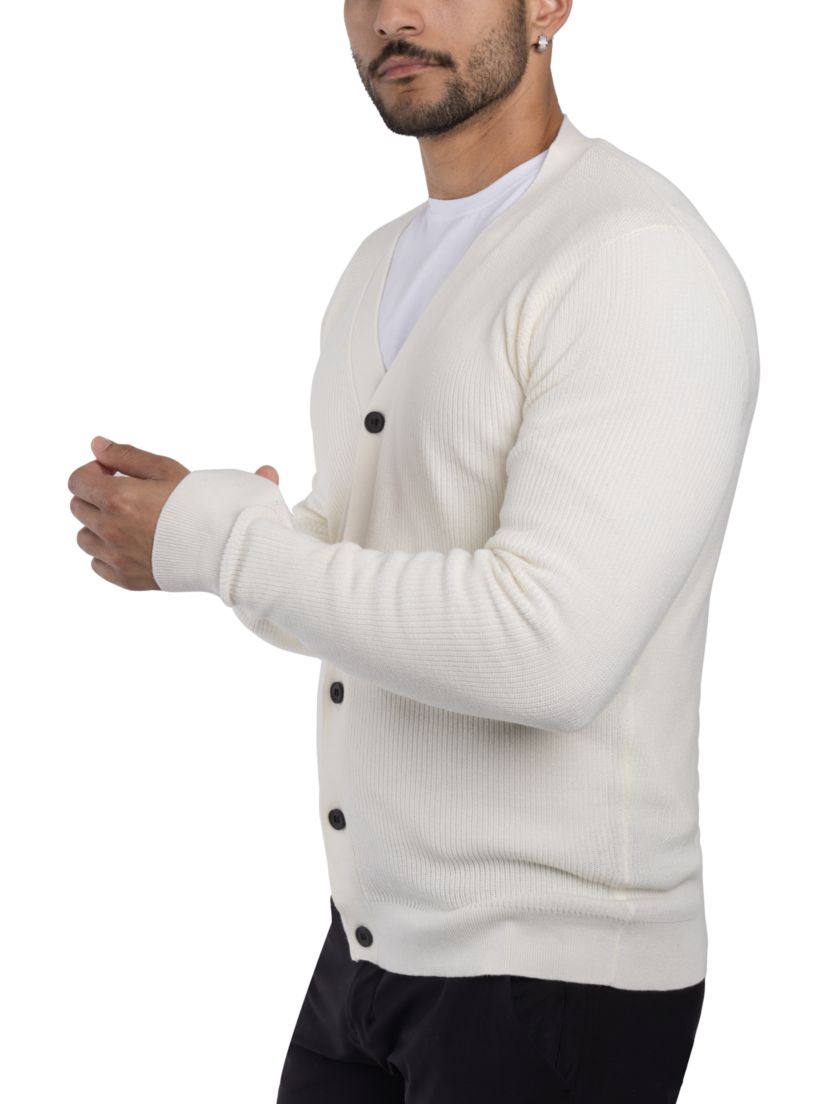Mens Cotton Cardigan Sweater