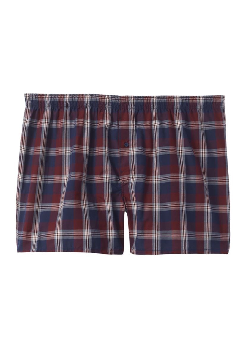 Big & Tall Plaid Boxers