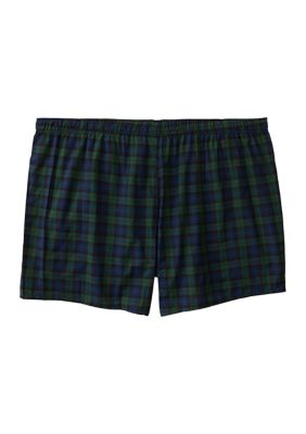 Saddlebred Big Tall Plaid Printed Boxers belk