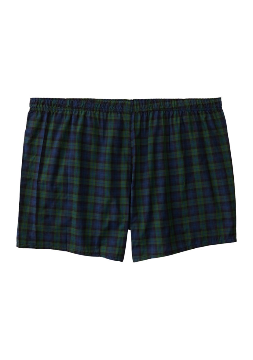 Big & Tall Plaid Printed Boxers